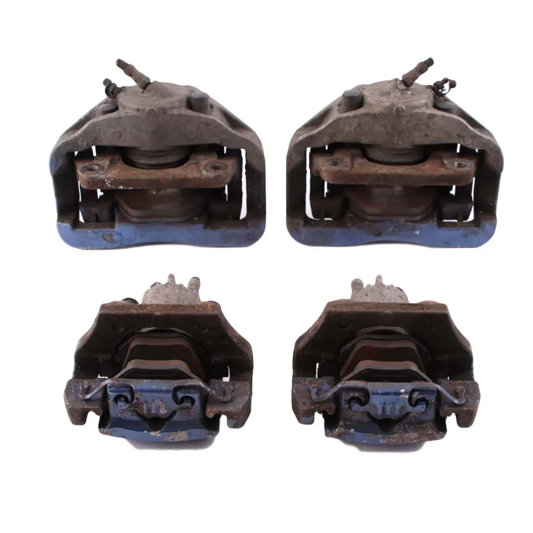 BMW 5 6 E60 E63 Front Rear Left Right N/O/S Blue Brake Caliper Housing Set - SKU 6753659-3 - Part number 6753659