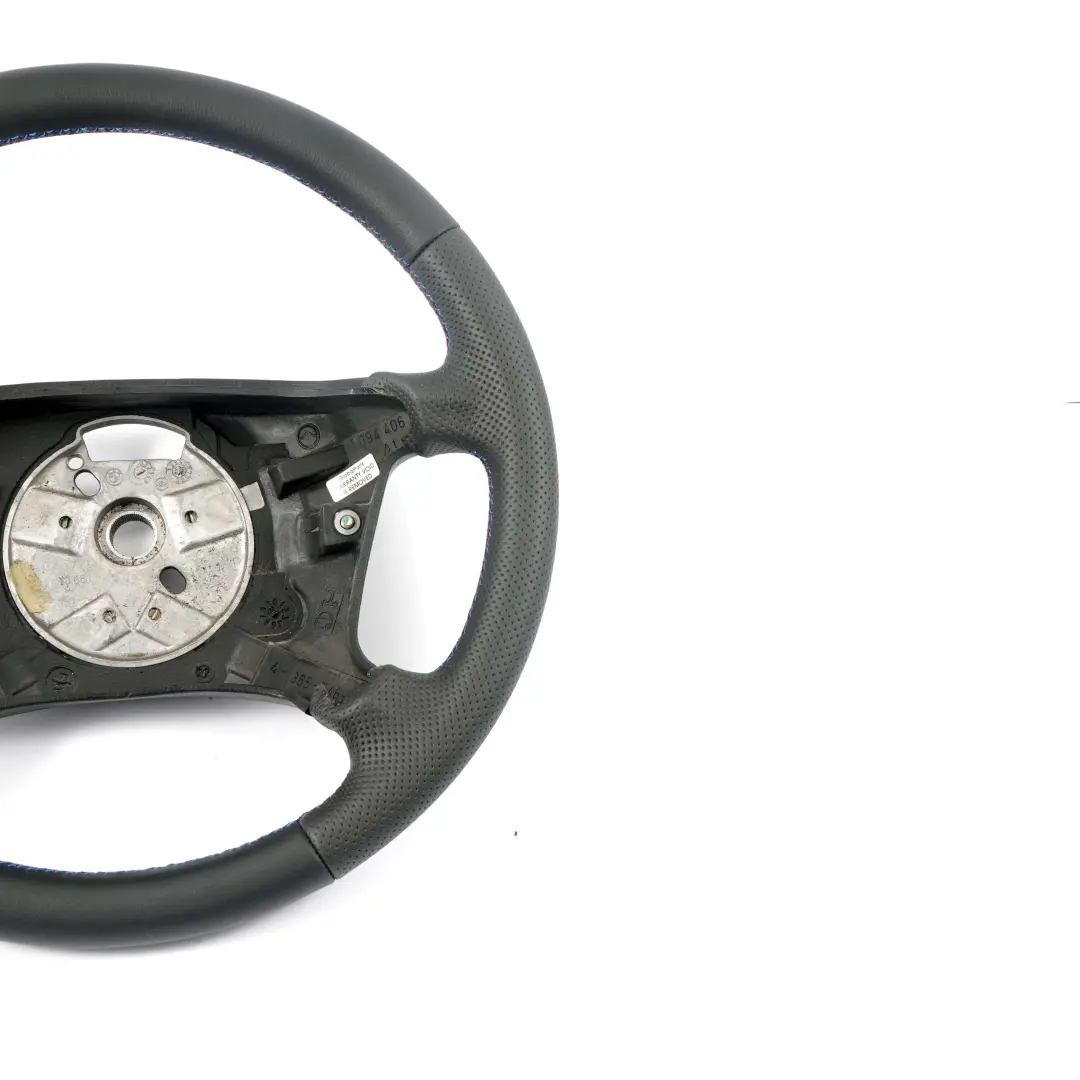 Nuova Pelle Nera M-Tricolori FIli M Sport Look per Volante BMW E46 con numero di parte 6753946 Volante BMW E46 Nuova Pelle Nera M-Tricolori FIli M Sport Look - SKU 6753946-1 - Numero di parte 6753946