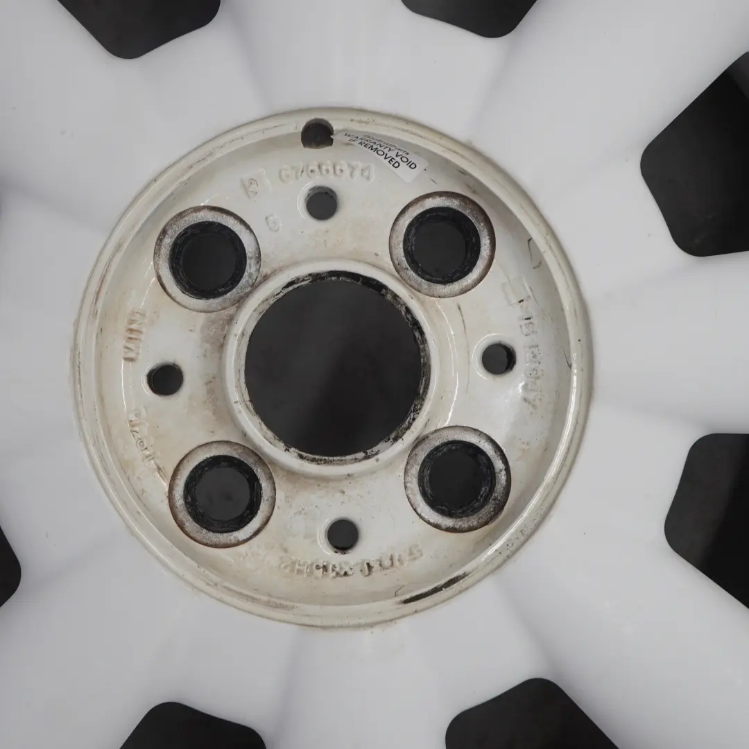 Mini Cooper One R50 R52 R53 White Wheel Alloy Rim 15" ET:45 5,5J 8-Spoke 82 - SKU 6756674-1 - Part number 6756674