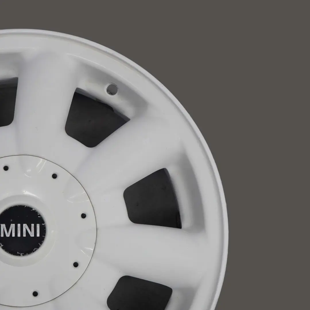 Weiss Alufelge Alu Felge 15" ET:45 5,5J für Mini Cooper One R50 R52 R53 mit Teilenummer 6756674 Mini Cooper One R50 R52 R53 Weiss Alufelge Alu Felge 15" ET:45 5,5J - SKU 6756674-1 - Teilenummer 6756674