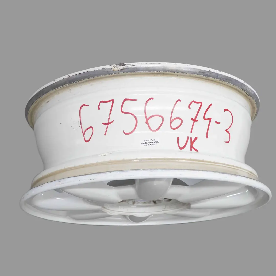 White Wheel Alloy Rim 15" ET:45 5,5J 8-Spoke 82 to Mini Cooper One R50 R52 R53 with Part number 6756674 Mini Cooper One R50 R52 R53 White Wheel Alloy Rim 15" ET:45 5,5J 8-Spoke 82 - SKU 6756674-3 - Part number 6756674