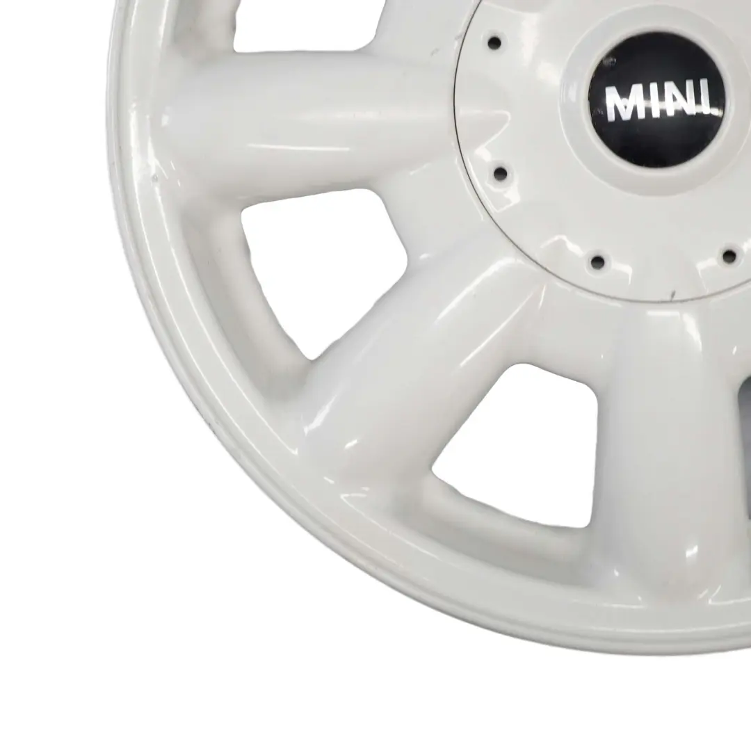 White Wheel Alloy Rim 15" ET:45 5,5J 8-Spoke 82 to Mini Cooper One R50 R52 R53 with Part number 6756674 Mini Cooper One R50 R52 R53 White Wheel Alloy Rim 15" ET:45 5,5J 8-Spoke 82 - SKU 6756674-4 - Part number 6756674