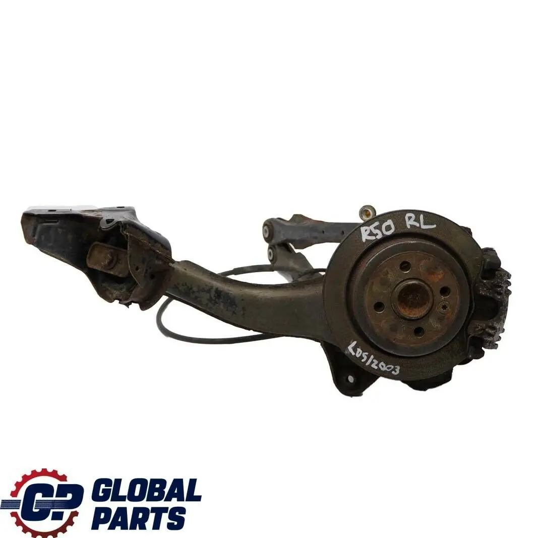 Jeu de moyeux de suspension de frein arriere gauche pour Mini Cooper R50 R53 à propos du numéro de pièce 6757159 Mini Cooper R50 R53 Jeu de moyeux de suspension de frein arriere gauche - SKU 6757159 - Numéro de pièce 6757159