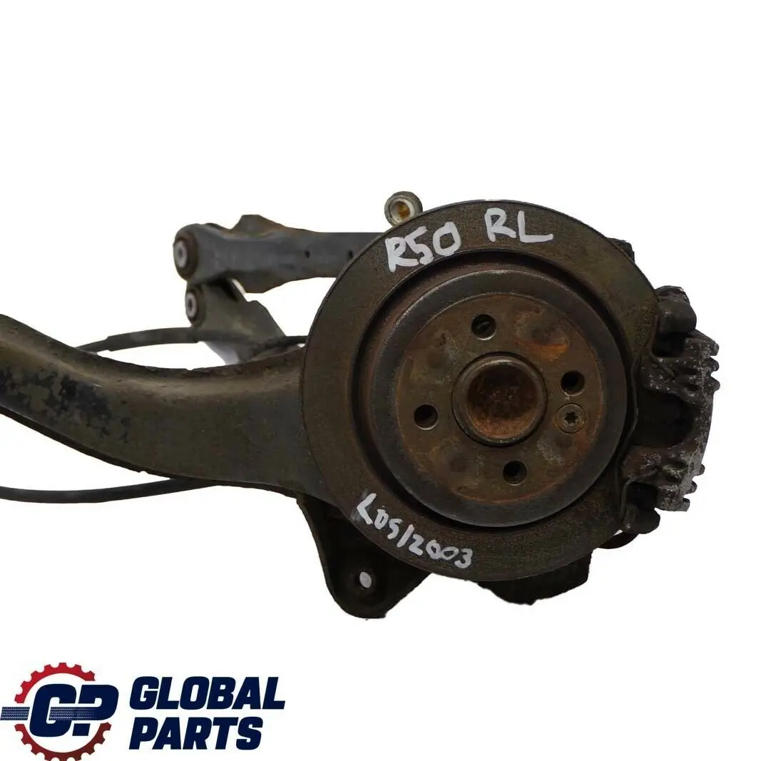 Jeu de moyeux de suspension de frein arriere gauche pour Mini Cooper R50 R53 à propos du numéro de pièce 6757159 Mini Cooper R50 R53 Jeu de moyeux de suspension de frein arriere gauche - SKU 6757159 - Numéro de pièce 6757159