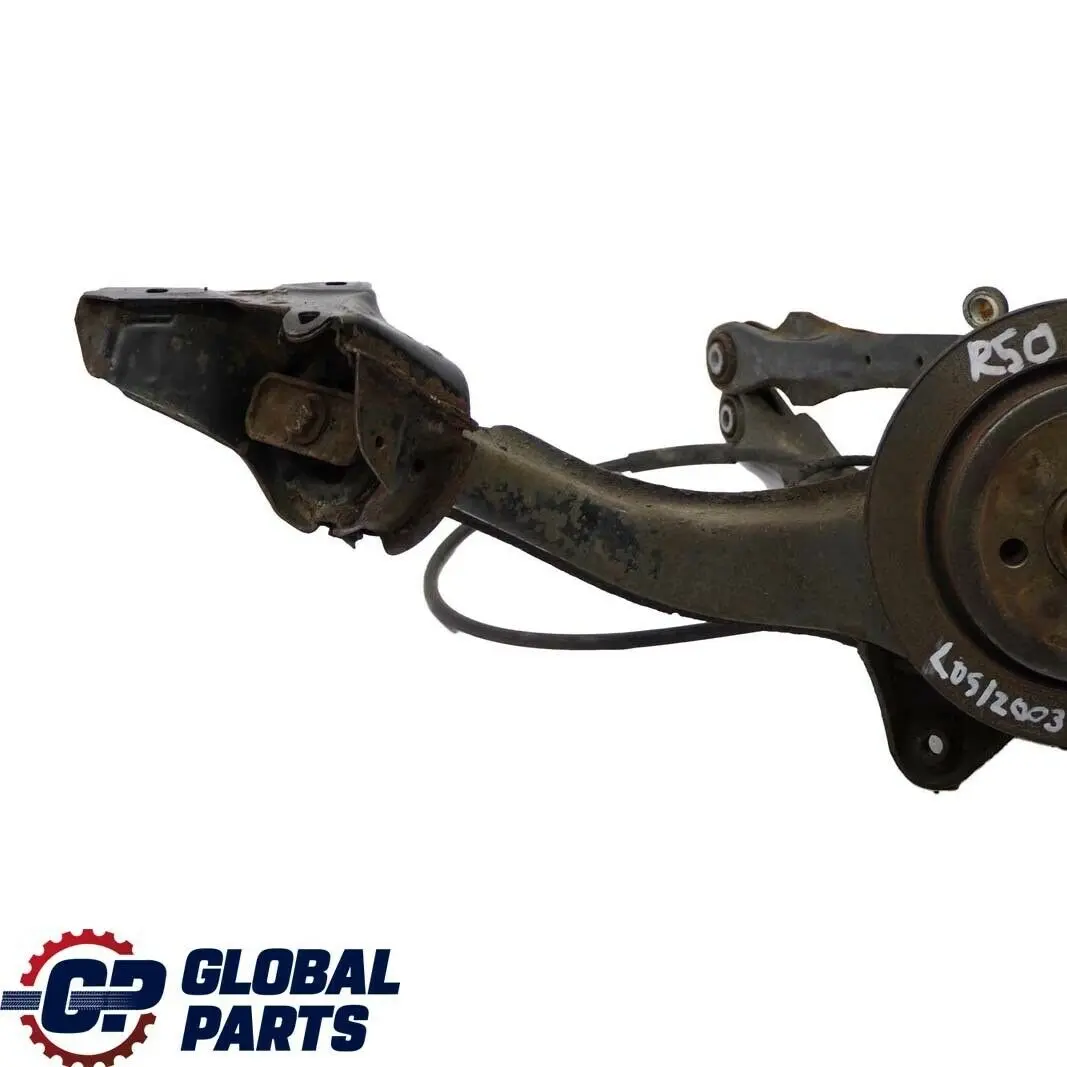 Jeu de moyeux de suspension de frein arriere gauche pour Mini Cooper R50 R53 à propos du numéro de pièce 6757159 Mini Cooper R50 R53 Jeu de moyeux de suspension de frein arriere gauche - SKU 6757159 - Numéro de pièce 6757159