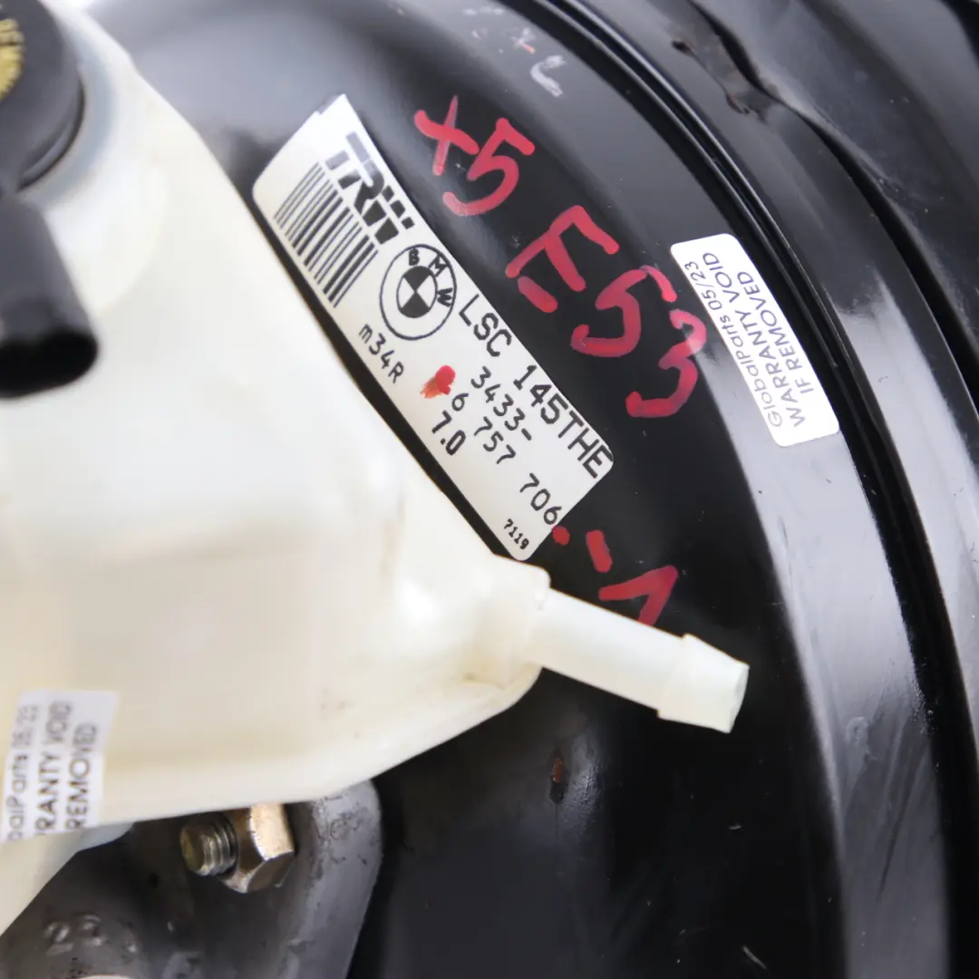 BMW X5 E53 Servo de frein Booster Contrôle du maître-cylindre - SKU 6757706-1 - Numéro de pièce 6757706