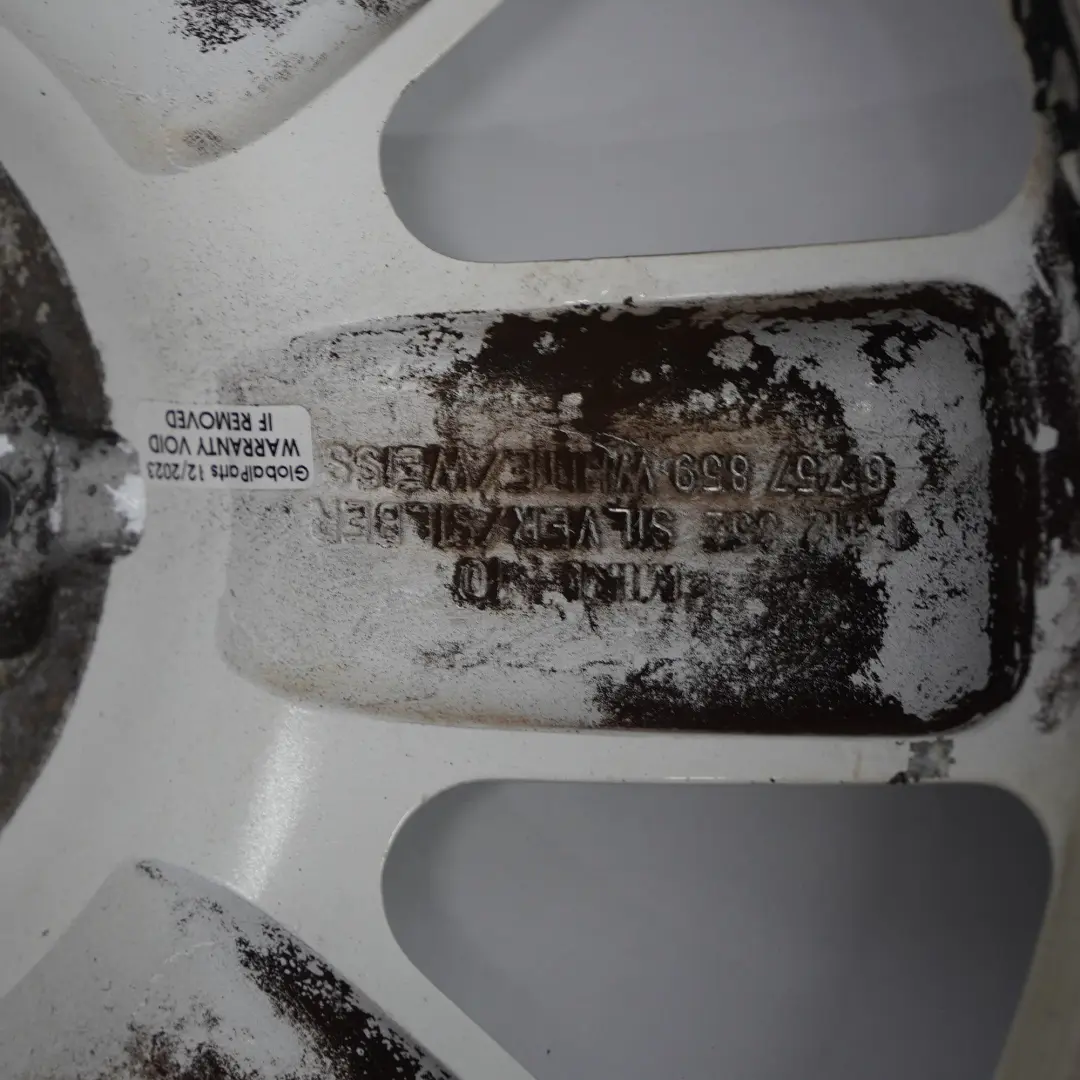 Weiss Alu Felge Felgen 17" ET:48 7J Spoke 85 für Mini Cooper R50 R53 R55 R56 R57 mit Teilenummer 6757859 Mini Cooper R50 R53 R55 R56 R57 Weiss Alu Felge Felgen 17" ET:48 7J Spoke 85 - SKU 6757859-2 - Teilenummer 6757859