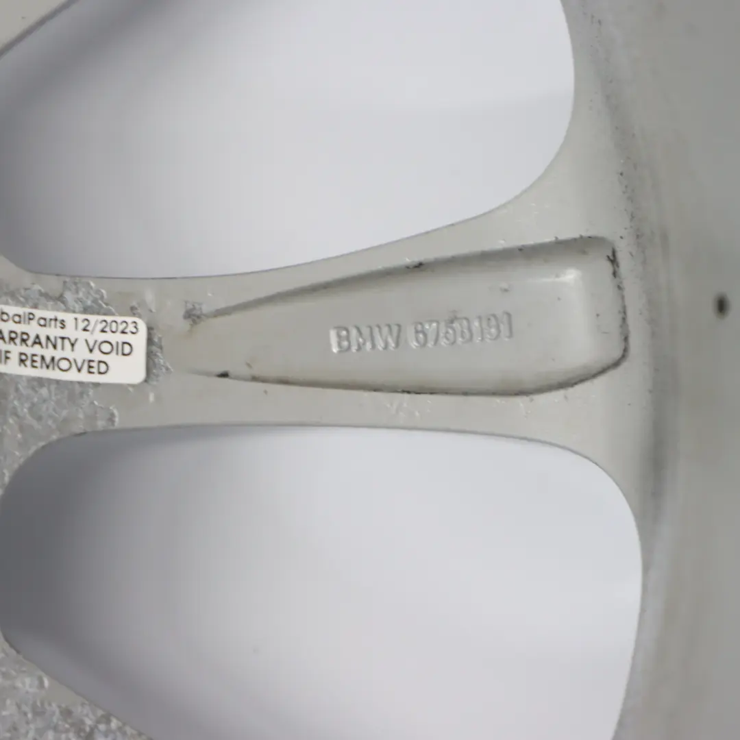 BMW Z4 E85 Silver Wheel Rim 17" 8J ET:47 Turbine Styling 106 - SKU 6758191-6 - Part number 6758191