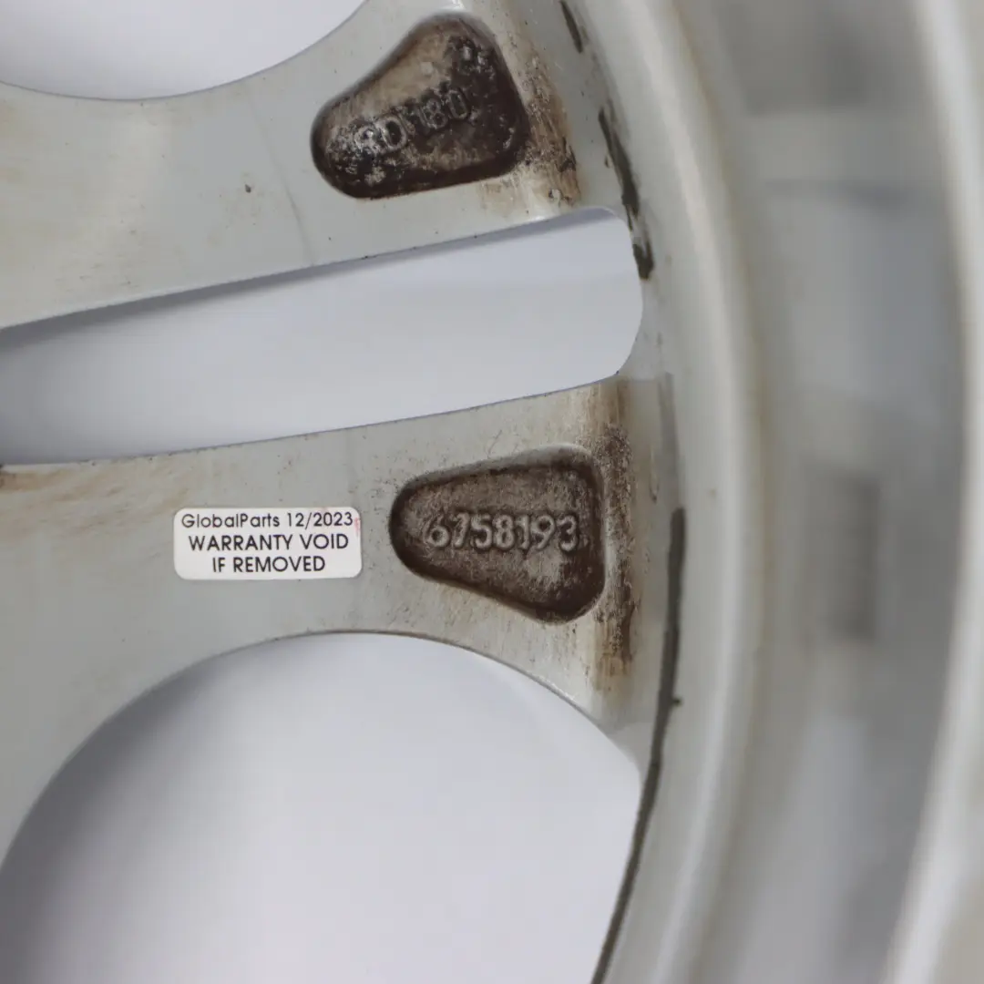 BMW Z4 E85 Rear Silver Wheel Alloy Rim 18" Ellipsoid Styling 107 8,5J ET:50 - SKU 6758193-2 - Part number 6758193