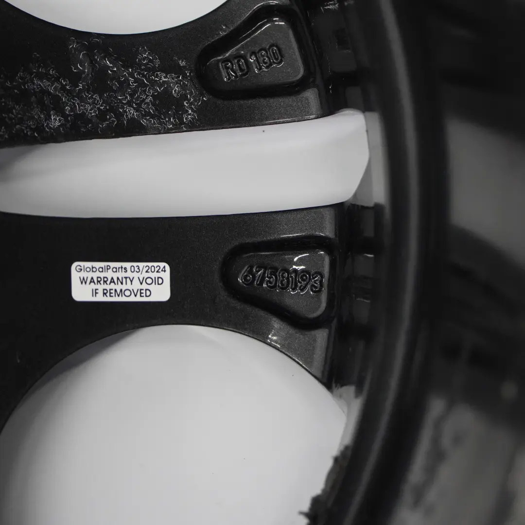 Ferricgrey Wheel Alloy Rim 18" Ellipsoid Styling 107 8,5J ET:50 to BMW Z4 E85 Rear with Part number 6758193 BMW Z4 E85 Rear Ferricgrey Wheel Alloy Rim 18" Ellipsoid Styling 107 8,5J ET:50 - SKU 6758193-4 - Part number 6758193