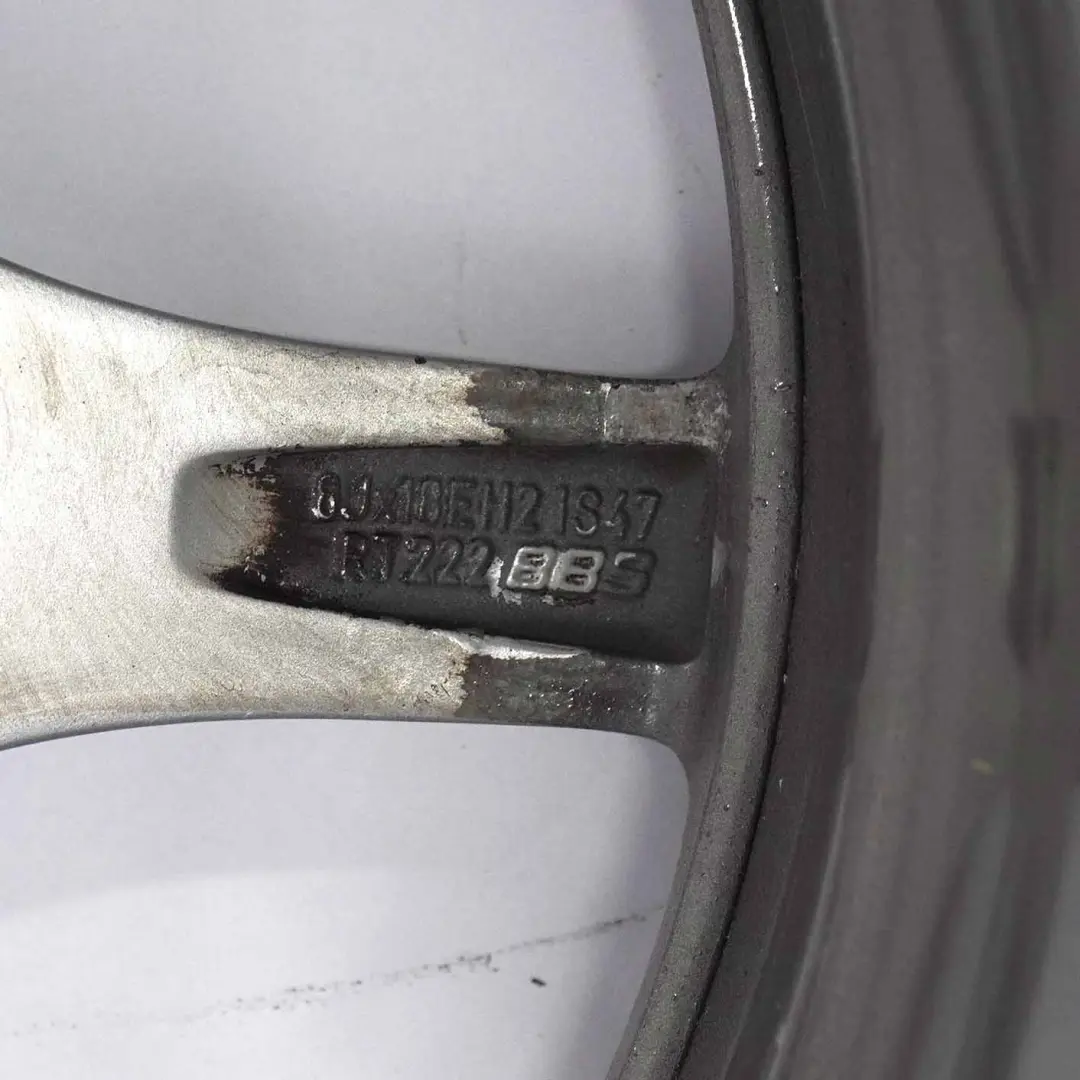 BMW Z4 E85 E86 Argento Cerchio Anteriore In Lega 18" 8J Et:47 Stella Raggi 108 - SKU 6758194-1 - Numero di parte 6758194