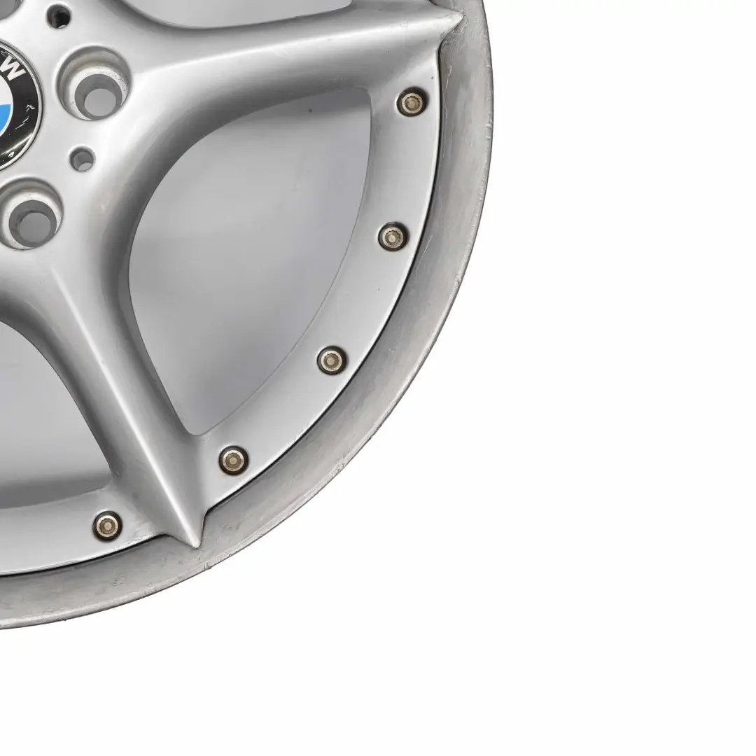 BMW Z4 E85 E86 Silver Front Wheel Alloy Rim 18" ET:47 8J Star Spoke 108 BBS - SKU 6758194-2 - Part number 6758194