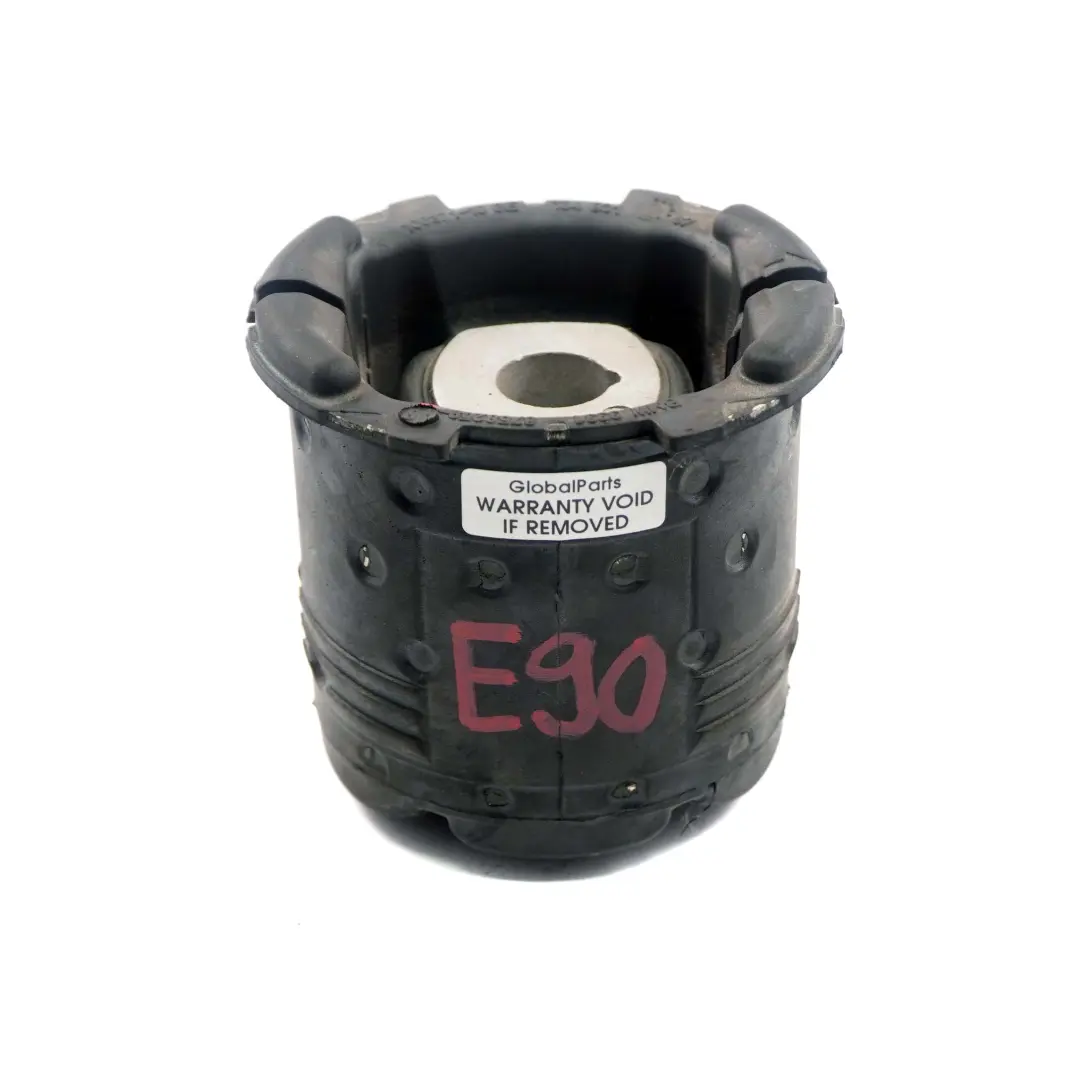 Axle Carrier Subframe Front Rubber Mount Mounting to BMW E81 E87 E90 Rear with Part number 6758259 BMW E81 E87 E90 Rear Axle Carrier Subframe Front Rubber Mount Mounting - SKU 6758259 - Part number 6758259