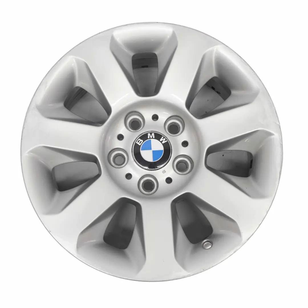 Alloy Rim Star Spoke 115 16" 7J ET:20 to BMW E60 E61 Silver Wheel with Part number 6758774 BMW E60 E61 Silver Wheel Alloy Rim Star Spoke 115 16" 7J ET:20 - SKU 6758774-1 - Part number 6758774