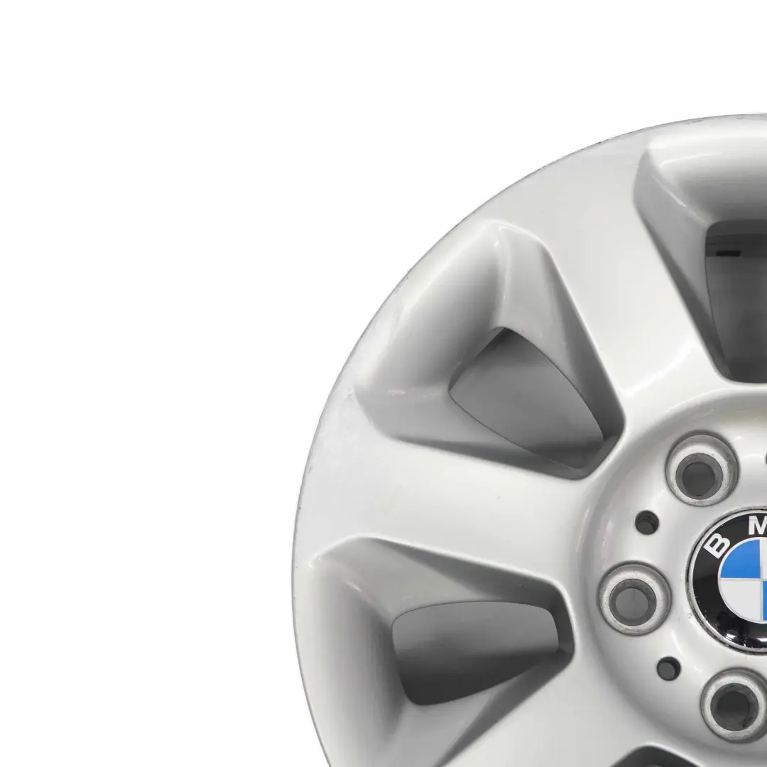 Alloy Rim Star Spoke 115 16" 7J ET:20 to BMW E60 E61 Silver Wheel with Part number 6758774 BMW E60 E61 Silver Wheel Alloy Rim Star Spoke 115 16" 7J ET:20 - SKU 6758774-1 - Part number 6758774