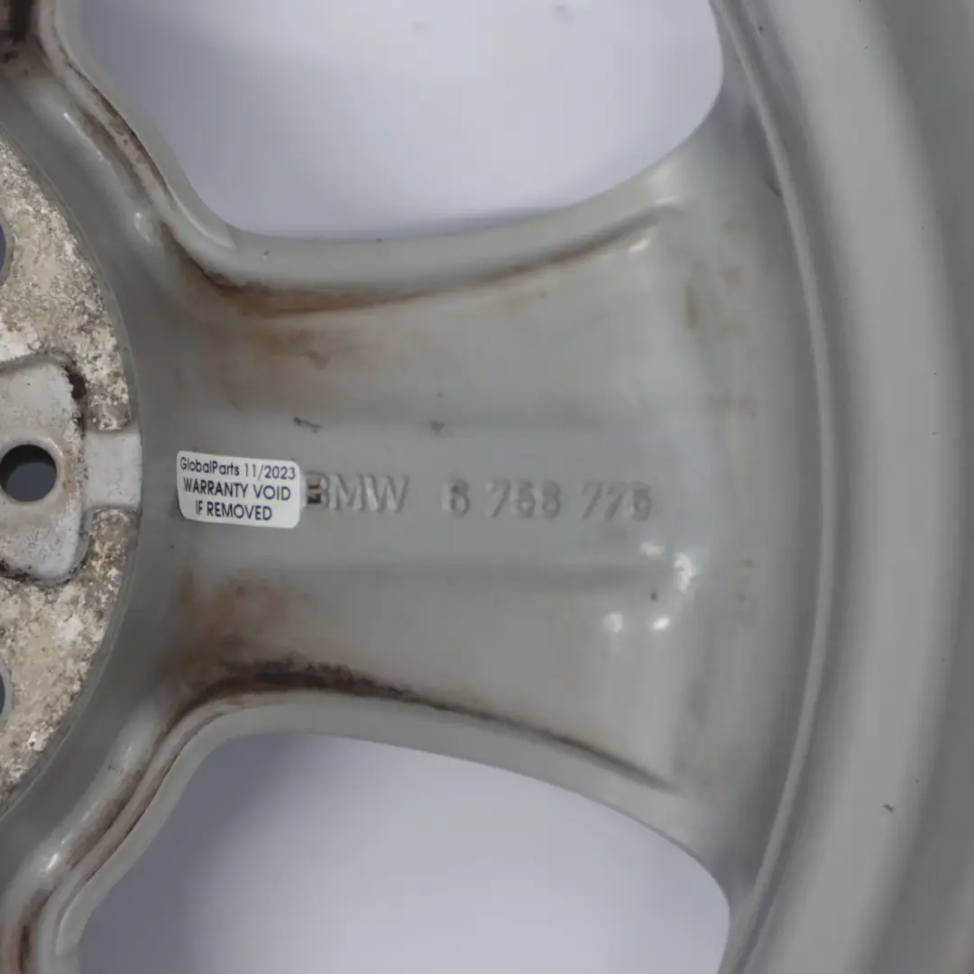 Rim BMW E63 E64 Silver Alloy 17" Star Spoke 117 7,5J ET:14 to Wheel with Part number 6758776 Wheel Rim BMW E63 E64 Silver Alloy 17" Star Spoke 117 7,5J ET:14 - SKU 6758776-1 - Part number 6758776