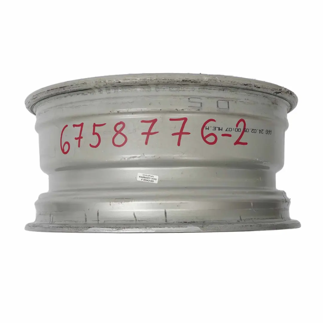 Rim BMW E63 E64 Silver Alloy 17" Star Spoke 117 7,5J ET:14 to Wheel with Part number 6758776 Wheel Rim BMW E63 E64 Silver Alloy 17" Star Spoke 117 7,5J ET:14 - SKU 6758776-2 - Part number 6758776