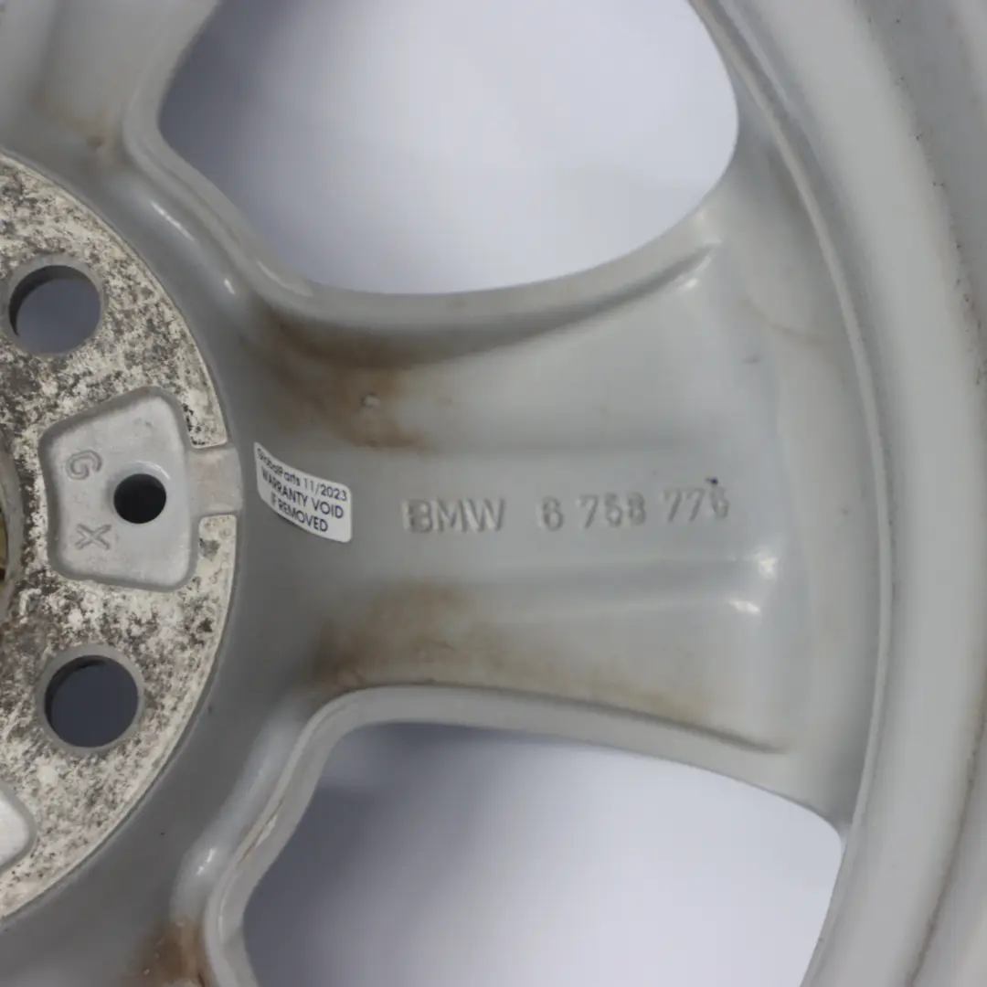 Rim BMW E63 E64 Silver Alloy 17" Star Spoke 117 7,5J ET:14 to Wheel with Part number 6758776 Wheel Rim BMW E63 E64 Silver Alloy 17" Star Spoke 117 7,5J ET:14 - SKU 6758776-3 - Part number 6758776
