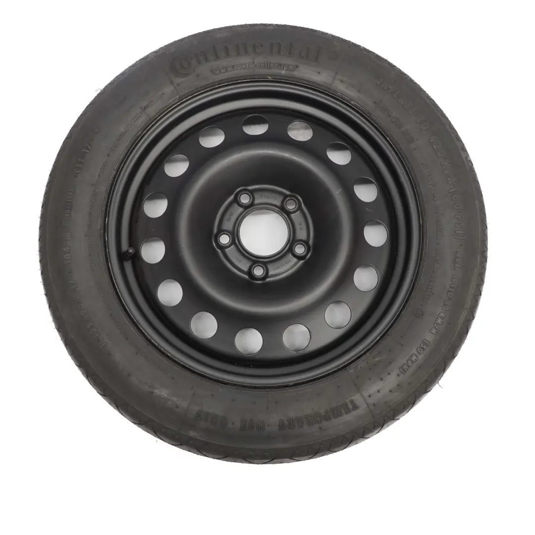 Ruota Scorta Compatta Acciaio Nero 135/90 R17 4BX17 ET:18 per BMW X3 E83 con numero di parte 6758778 BMW X3 E83 Ruota Scorta Compatta Acciaio Nero 135/90 R17 4BX17 ET:18 - SKU 6758778-1 - Numero di parte 6758778