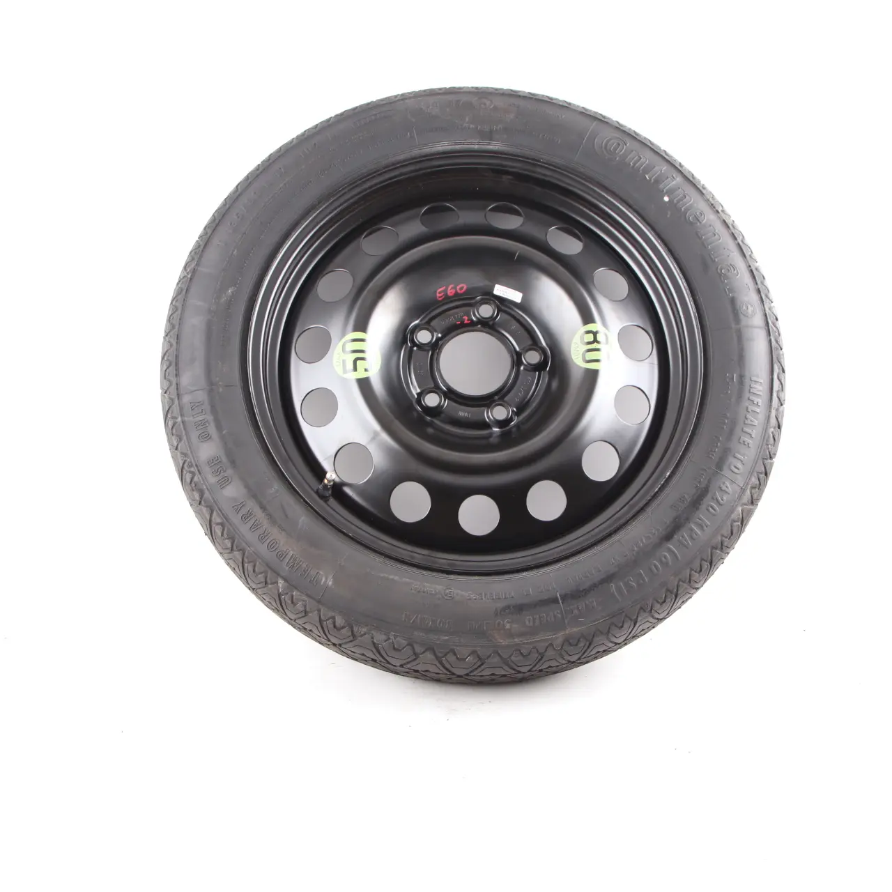 BMW E60 Ersatzrad Kompakt Stahl Schwarz 135/80 R17 4BX17 ET:18 6758778