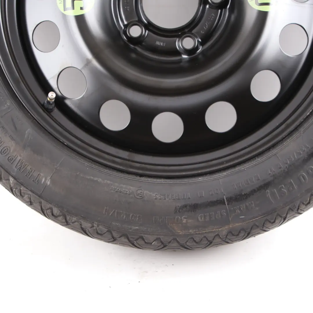 BMW E60 Roue Secours Compacte Acier Noir 135/80 R17 4BX17 ET:18 - SKU 6758778-2 - Numéro de pièce 6758778
