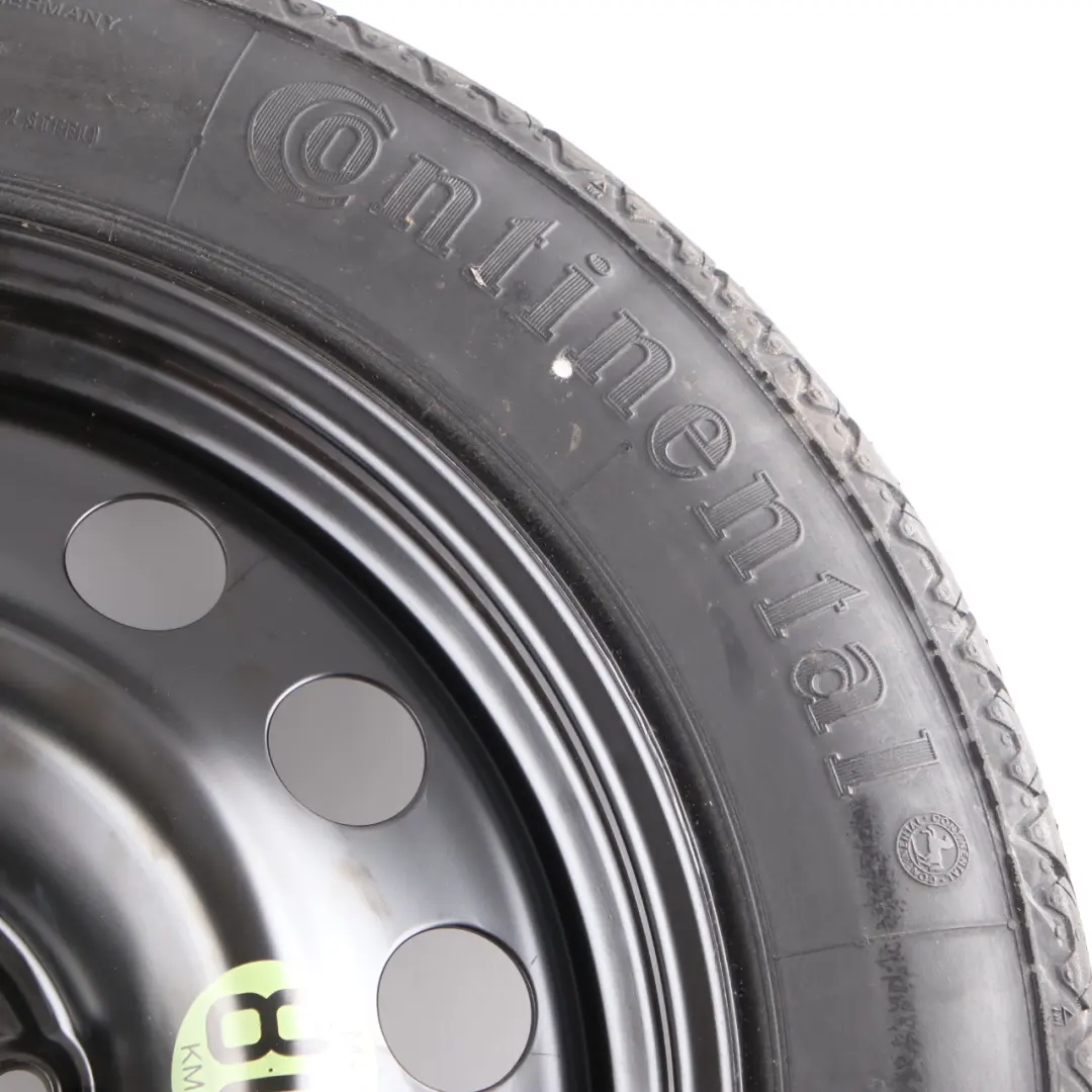 Roue Secours Compacte Acier Noir 135/80 R17 4BX17 ET:18 pour BMW E60 à propos du numéro de pièce 6758778 BMW E60 Roue Secours Compacte Acier Noir 135/80 R17 4BX17 ET:18 - SKU 6758778-2 - Numéro de pièce 6758778