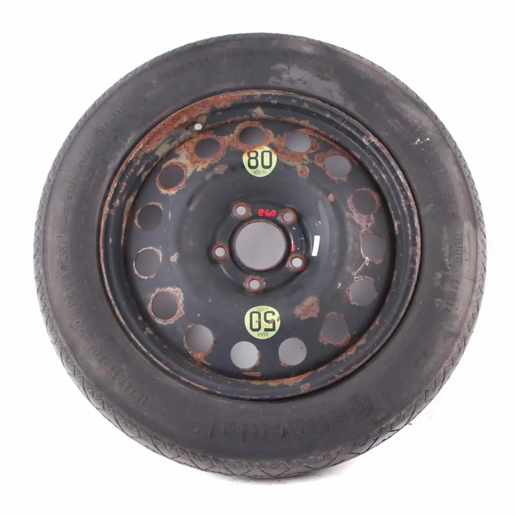 Roue Secours Compacte En Acier Noir 135/90 R17 4BX17 ET:18 pour BMW X3 E83 à propos du numéro de pièce 6758778 BMW X3 E83 Roue Secours Compacte En Acier Noir 135/90 R17 4BX17 ET:18 - SKU 6758778-4 - Numéro de pièce 6758778