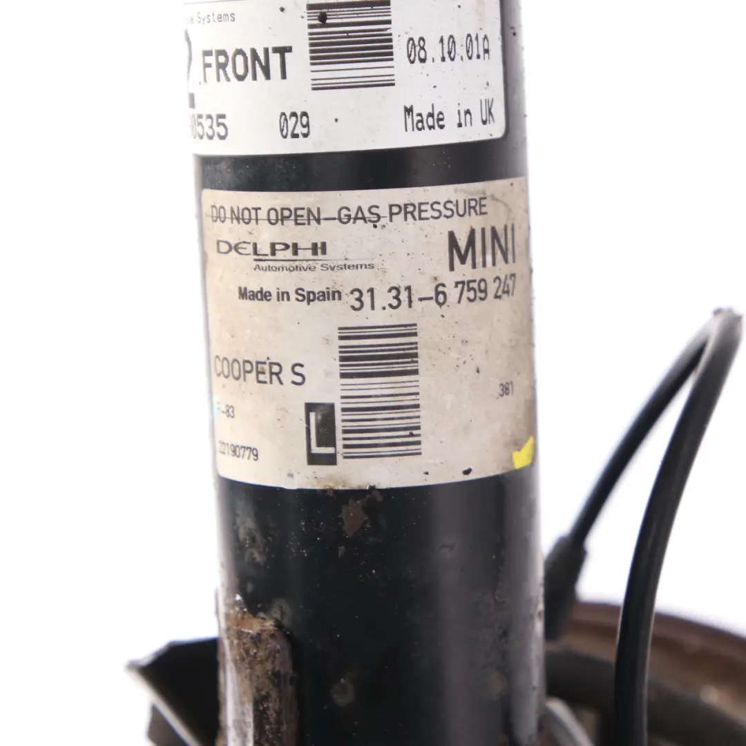 Front Left N/S Sport Suspension Wheel Hub Leg Brake Disc Caliper to Mini R50 R53 with Part number 6759247 Mini R50 R53 Front Left N/S Sport Suspension Wheel Hub Leg Brake Disc Caliper - SKU 6759247-1 - Part number 6759247