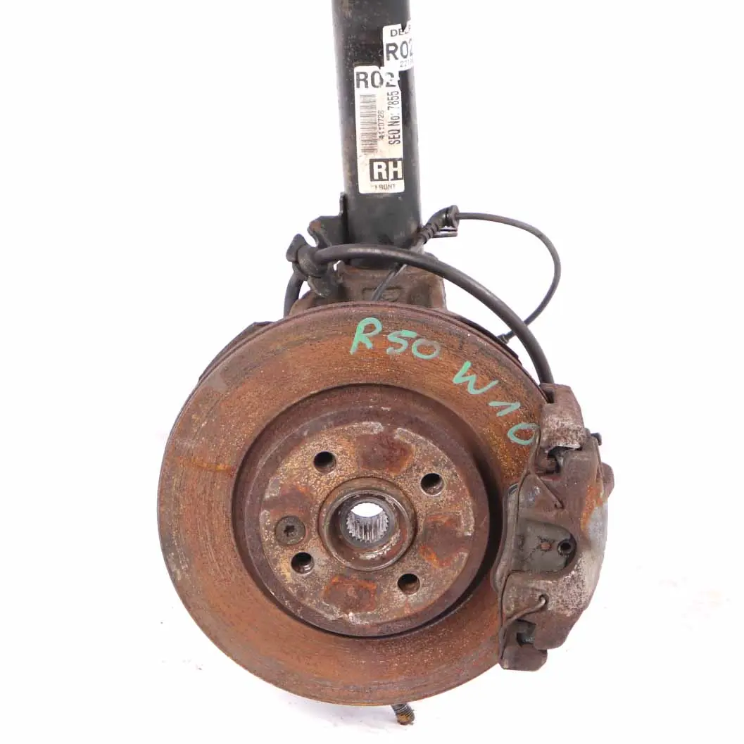 Front Right O/S Wheel Hub Sport Suspension Leg Brake to Mini R50 R53 with Part number 6759248 Mini R50 R53 Front Right O/S Wheel Hub Sport Suspension Leg Brake - SKU 6759248-1 - Part number 6759248