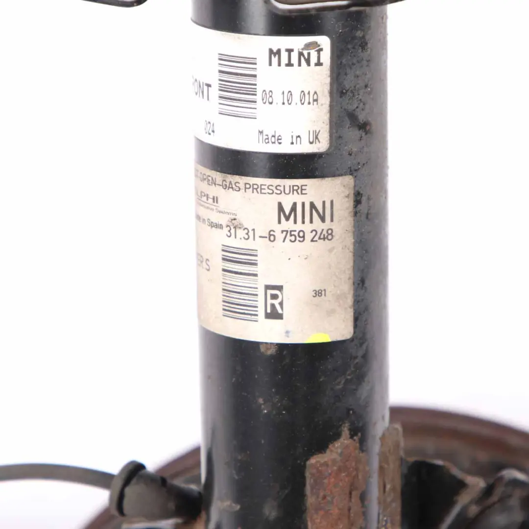 Front Right O/S Wheel Hub Sport Suspension Leg Brake to Mini R50 R53 with Part number 6759248 Mini R50 R53 Front Right O/S Wheel Hub Sport Suspension Leg Brake - SKU 6759248-1 - Part number 6759248