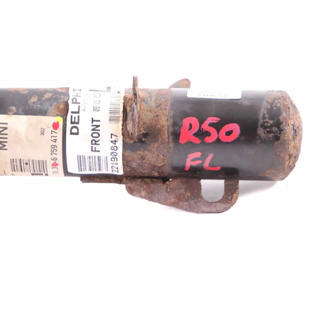 Strut Front Left N/S Spring Strut Shock Absorber to Mini R50 Spring with Part number 6759417 Mini R50 Spring Strut Front Left N/S Spring Strut Shock Absorber - SKU 6759417 - Part number 6759417