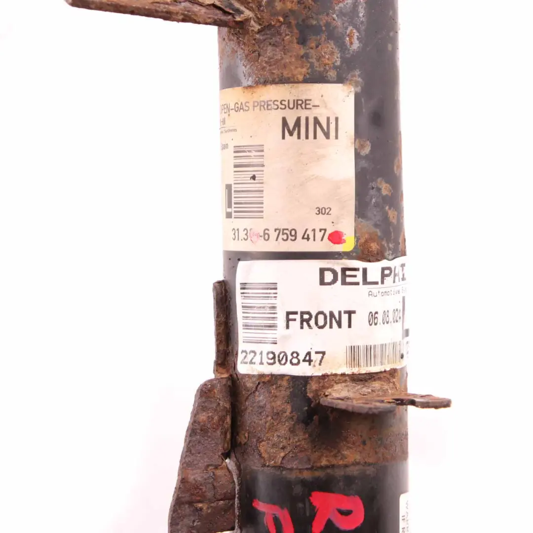 Strut Front Left N/S Spring Strut Shock Absorber to Mini R50 Spring with Part number 6759417 Mini R50 Spring Strut Front Left N/S Spring Strut Shock Absorber - SKU 6759417 - Part number 6759417