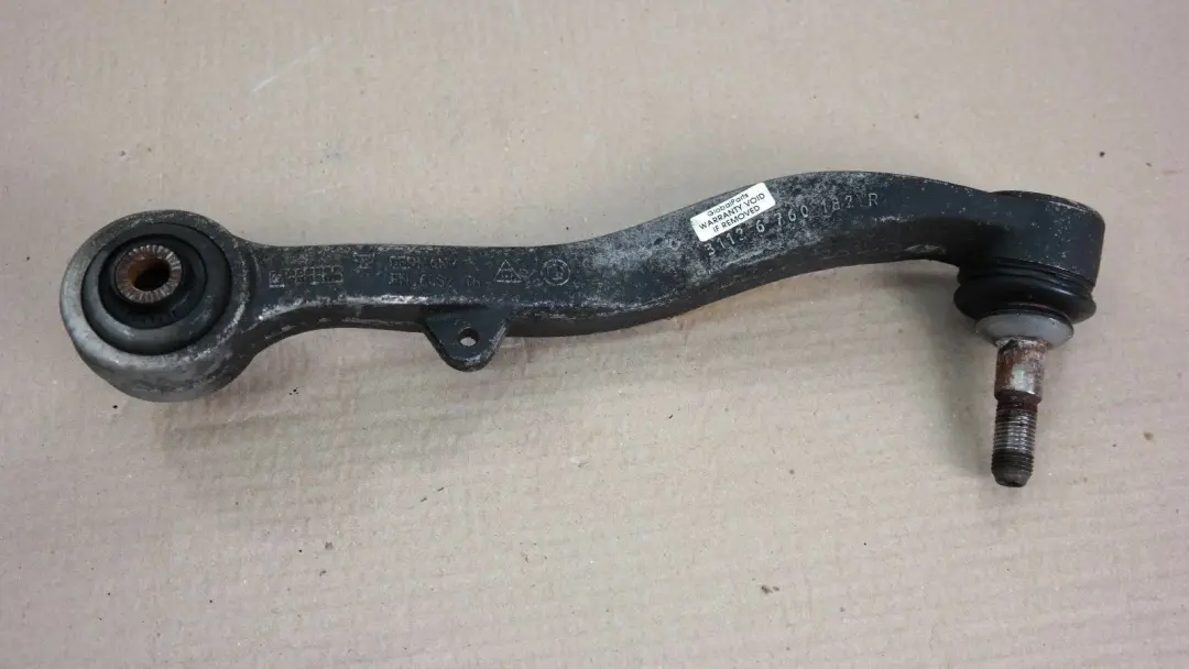 Wishbone Right Front Track Wishbone Control Arm O/S to BMW E60 with Part number 6760182 BMW E60 Wishbone Right Front Track Wishbone Control Arm O/S - SKU 6760182 - Part number 6760182