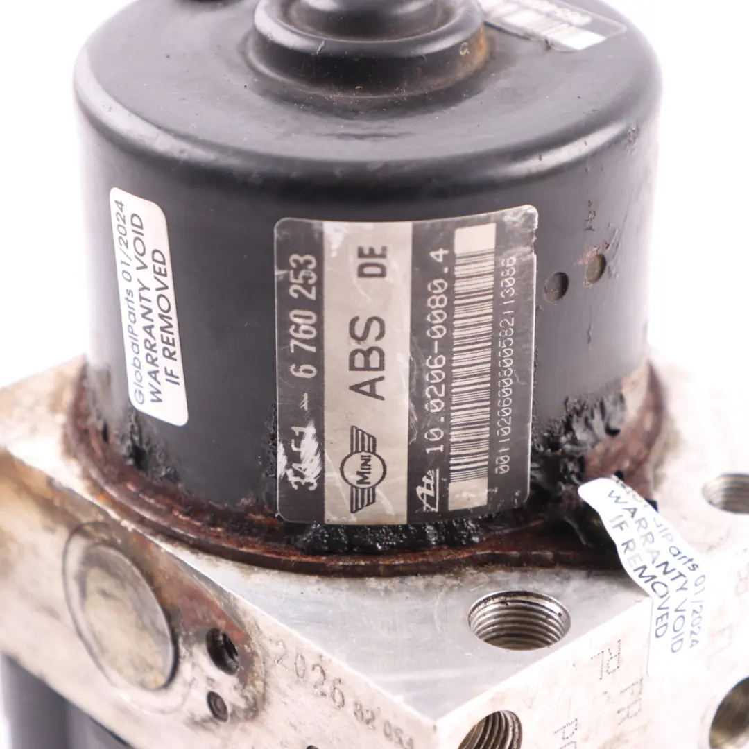 Hydraulic Unit ABS Brake Pump Brake Unit 6760253 6750254 to Mini R50 with Part number 6760267 Mini R50 Hydraulic Unit ABS Brake Pump Brake Unit 6760253 6750254 - SKU 6760253-1 - Part number 6760267