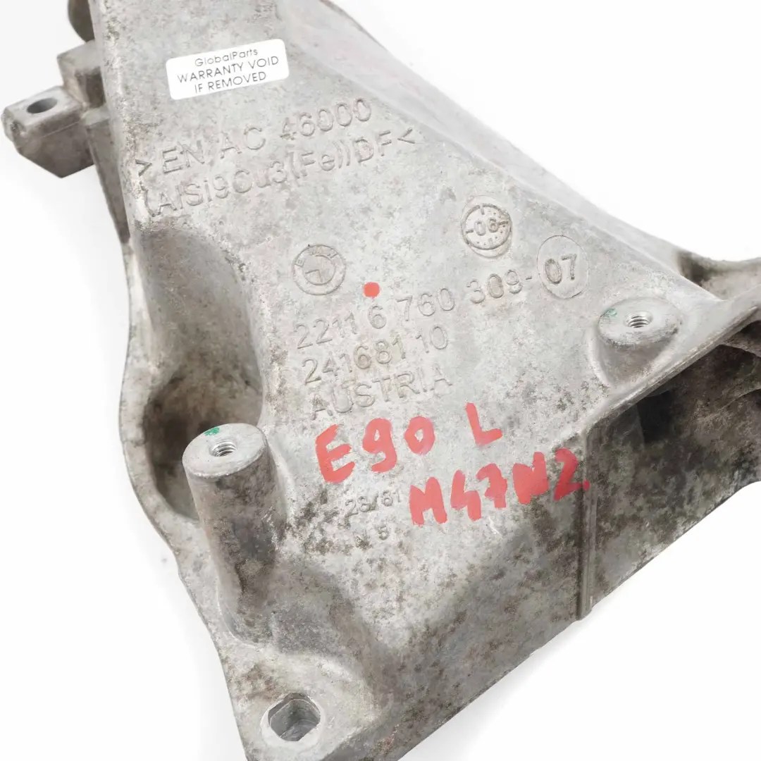 M47N2 Support Moteur Gauche Référence pour BMW E87 E90 E91 à propos du numéro de pièce 6760309 BMW E87 E90 E91 M47N2 Support Moteur Gauche Référence - SKU 6760309 - Numéro de pièce 6760309