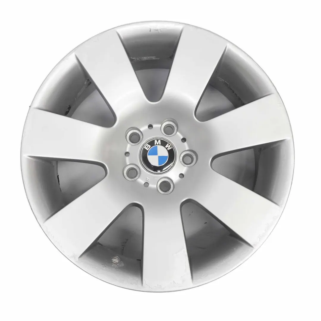 Alloy Wheel Rim 18" Star Spoke 123 8J ET:20 to BMW E60 E61 Silver with Part number 6760616 BMW E60 E61 Silver Alloy Wheel Rim 18" Star Spoke 123 8J ET:20 - SKU 6760616-4 - Part number 6760616