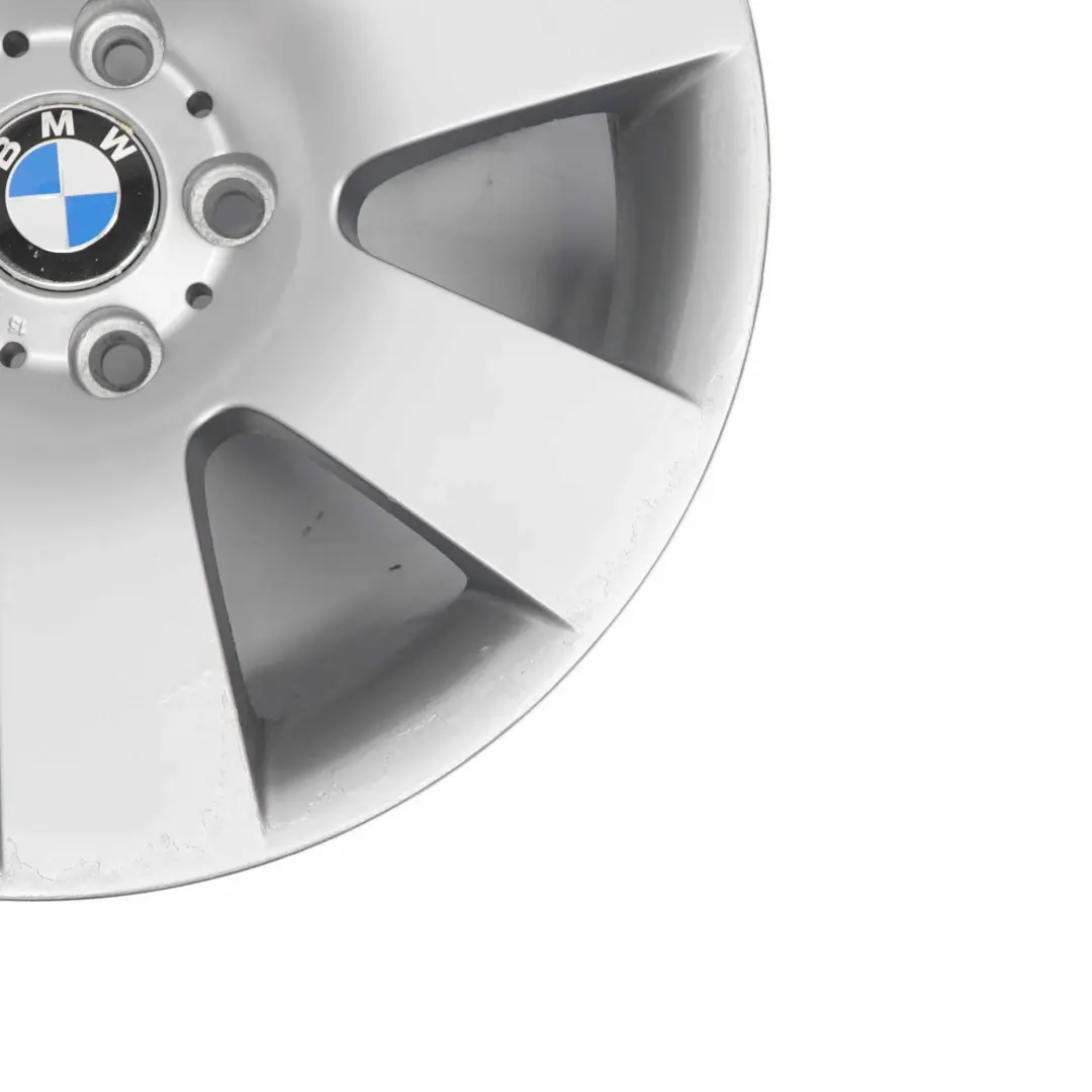 Alloy Wheel Rim 18" Star Spoke 123 8J ET:20 to BMW E60 E61 Silver with Part number 6760616 BMW E60 E61 Silver Alloy Wheel Rim 18" Star Spoke 123 8J ET:20 - SKU 6760616-4 - Part number 6760616