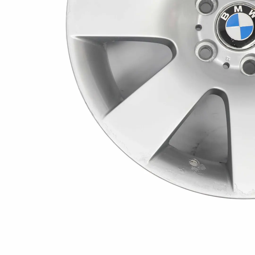 Alloy Wheel Rim 18" Star Spoke 123 8J ET:20 to BMW E60 E61 Silver with Part number 6760616 BMW E60 E61 Silver Alloy Wheel Rim 18" Star Spoke 123 8J ET:20 - SKU 6760616-4 - Part number 6760616