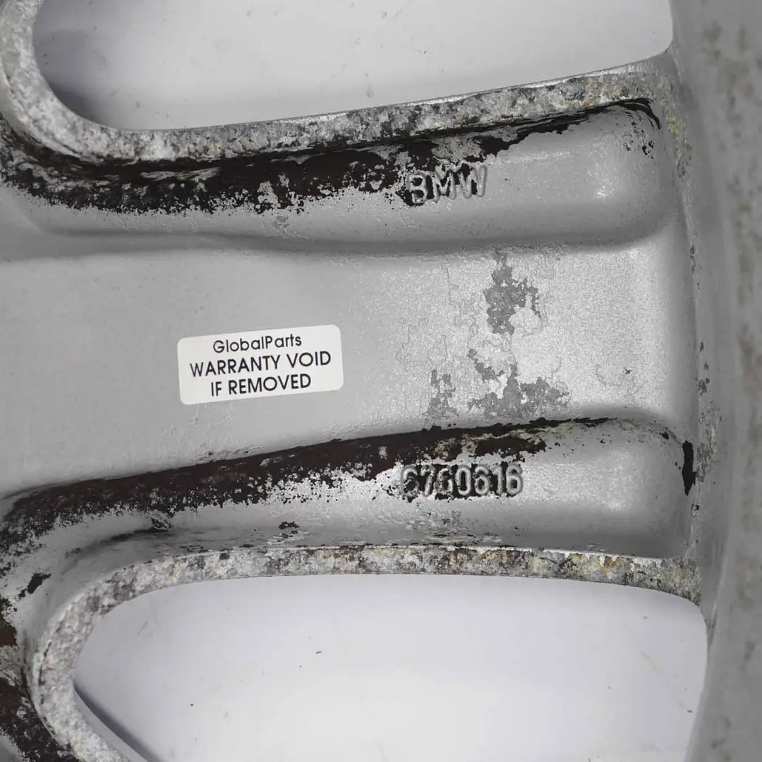 Alloy Wheel Rim 18" Star Spoke 123 8J ET:20 to BMW E60 E61 Silver with Part number 6760616 BMW E60 E61 Silver Alloy Wheel Rim 18" Star Spoke 123 8J ET:20 - SKU 6760616-4 - Part number 6760616