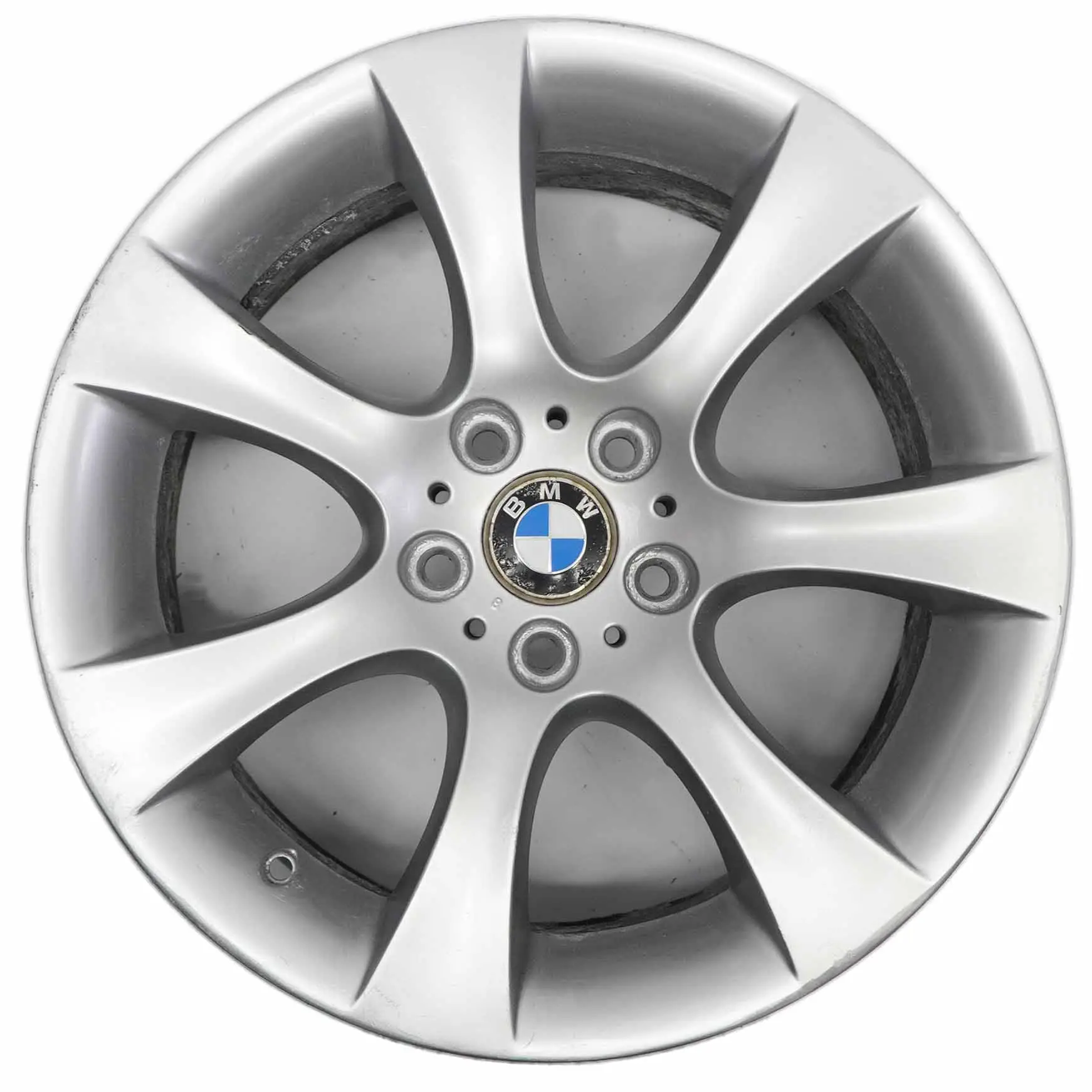 BMW Serie 5 E60 E61 Llanta aleación de plata 18 "8J ET:20 Star Spoke 124 6760617