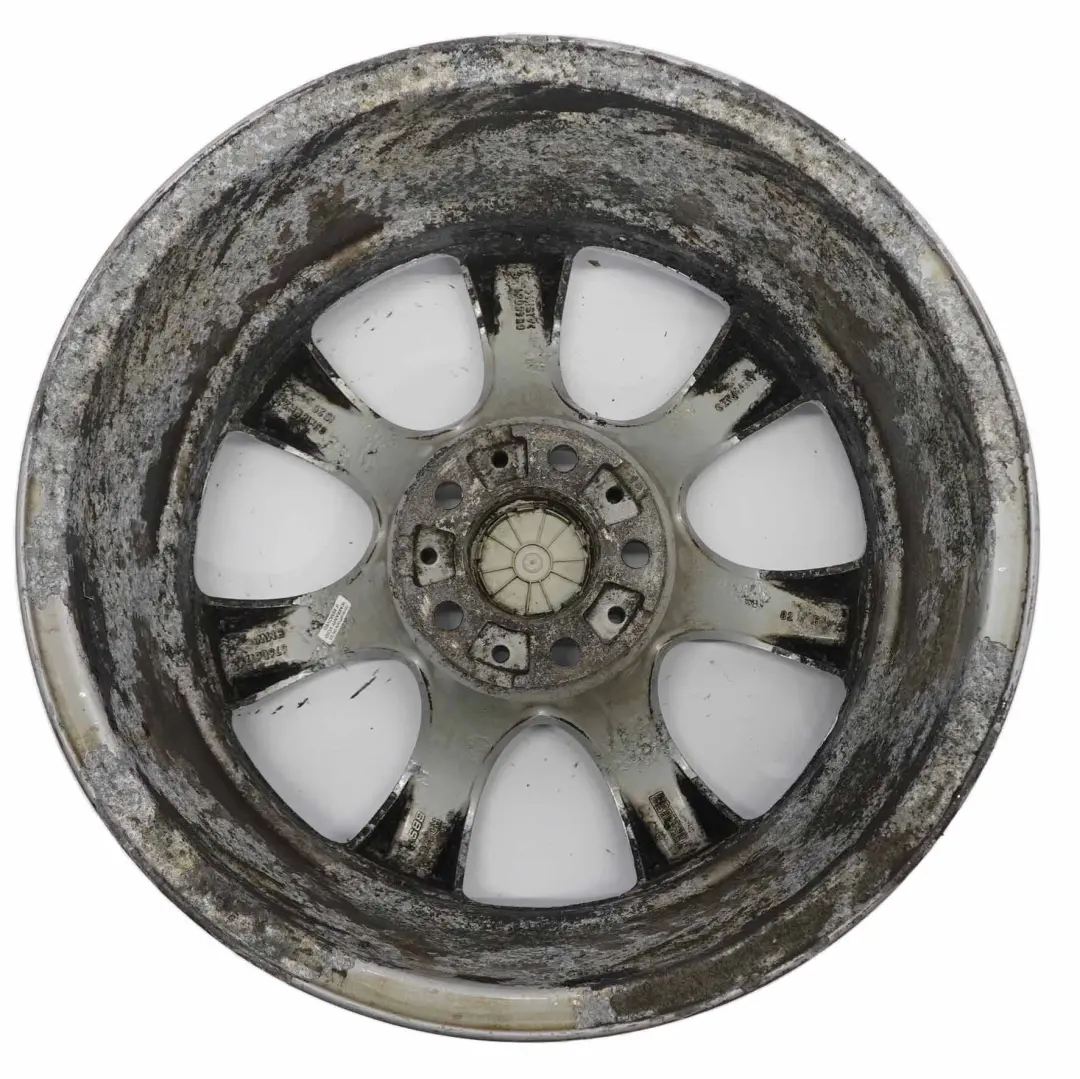 Alloy Wheel Rim 18" 8J ET:20 Star Spoke 124 to BMW 5 Series E60 E61 Silver with Part number 6760617 BMW 5 Series E60 E61 Silver Alloy Wheel Rim 18" 8J ET:20 Star Spoke 124 - SKU 6760617-4 - Part number 6760617