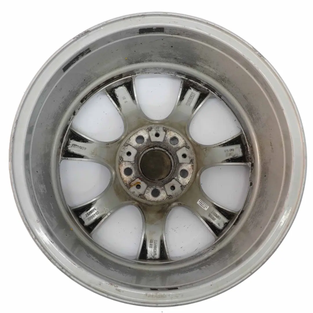 Silber Alu Felge Alufelge 18" Sternspeiche 124 9J ET:32 für BMW E60 mit Teilenummer 6760618 BMW E60 Silber Alu Felge Alufelge 18" Sternspeiche 124 9J ET:32 - SKU 6760618-1 - Teilenummer 6760618