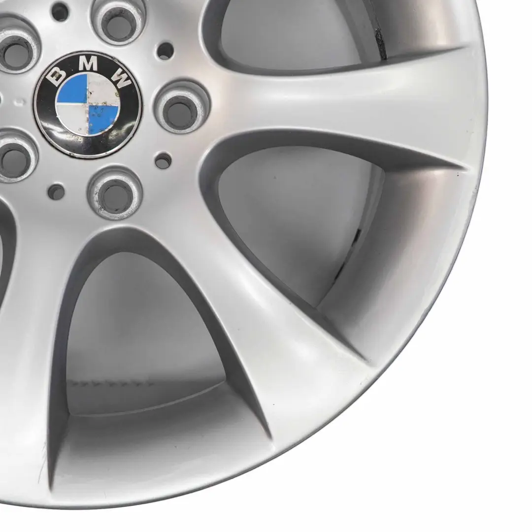 BMW E60 Silber Alu Felge Alufelge 18" Sternspeiche 124 9J ET:32 - SKU 6760618-2 - Teilenummer 6760618