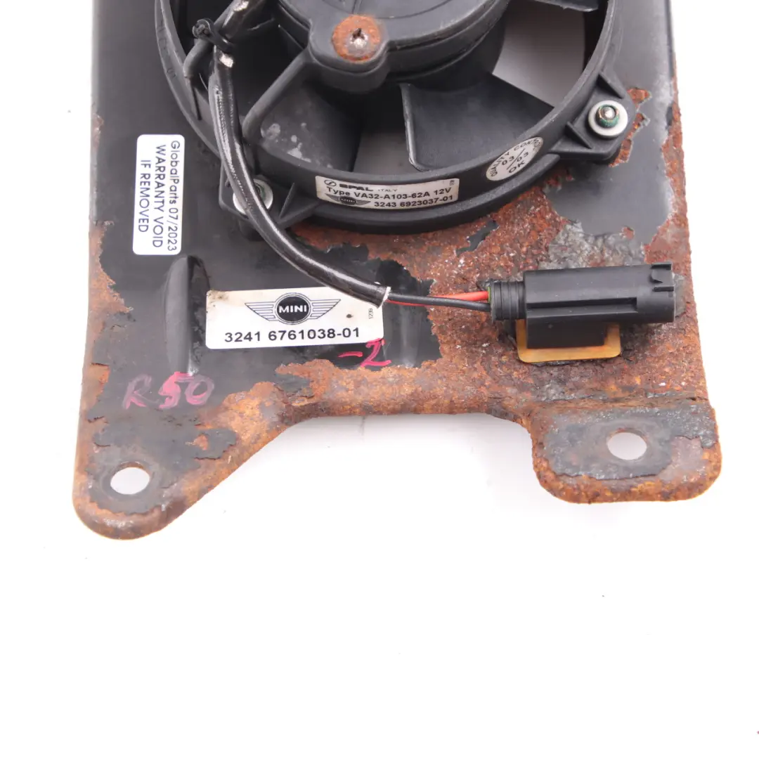 Fan With Protecting Grille Power Steering Pump to Mini R50 R52 R53 with Part number 6761038 Mini R50 R52 R53 Fan With Protecting Grille Power Steering Pump - SKU 6761038-2 - Part number 6761038