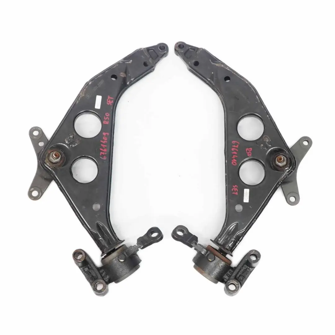 Front Suspension Left Right N/O/S Wishbone Control Arm Set to Mini Cooper R50 with Part number 6761409 6761410 Mini Cooper R50 Front Suspension Left Right N/O/S Wishbone Control Arm Set - SKU 6761409 6761410 - Part number 6761409 6761410