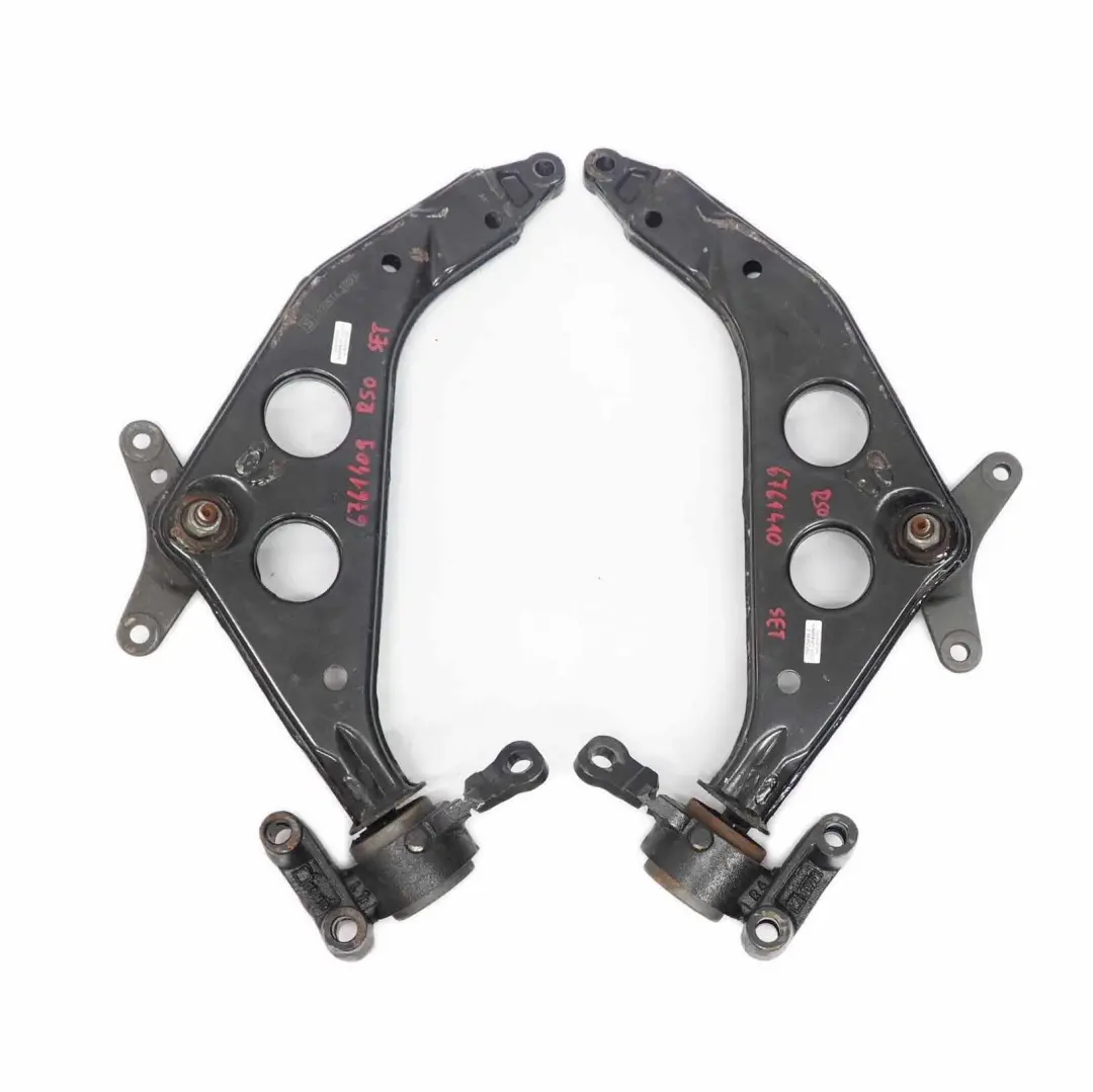Sospensione Anteriore Sinistra Destra Controllo Wishbone Set per Mini Cooper R50 con numero di parte 6761409 6761410 Mini Cooper R50 Sospensione Anteriore Sinistra Destra Controllo Wishbone Set - SKU 6761409 6761410 - Numero di parte 6761409 6761410