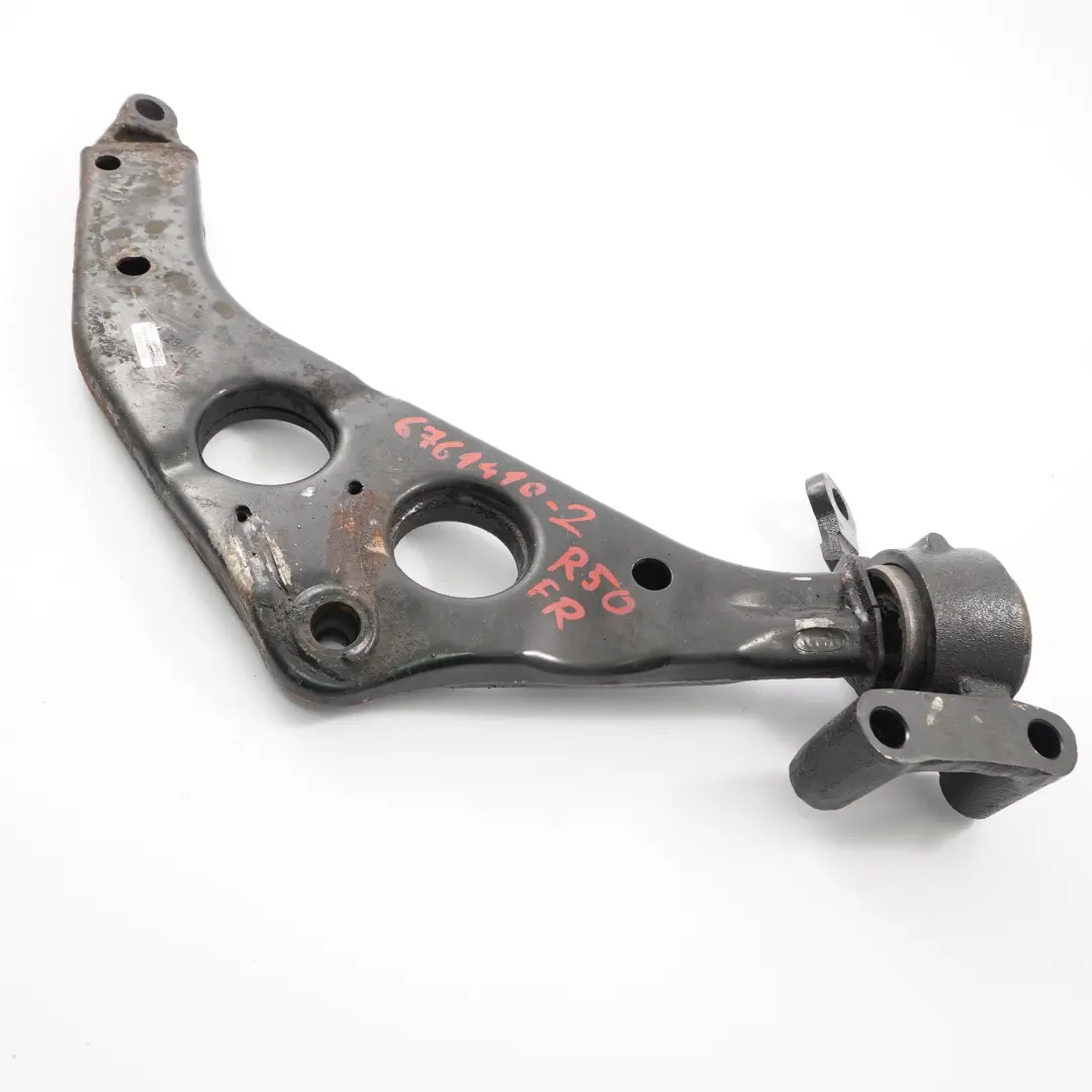 Lower Wishbone Suspension Control Arm Right O/S to Mini Cooper R50 R52 R53 with Part number 6761410 Mini Cooper R50 R52 R53 Lower Wishbone Suspension Control Arm Right O/S - SKU 6761410-2 - Part number 6761410