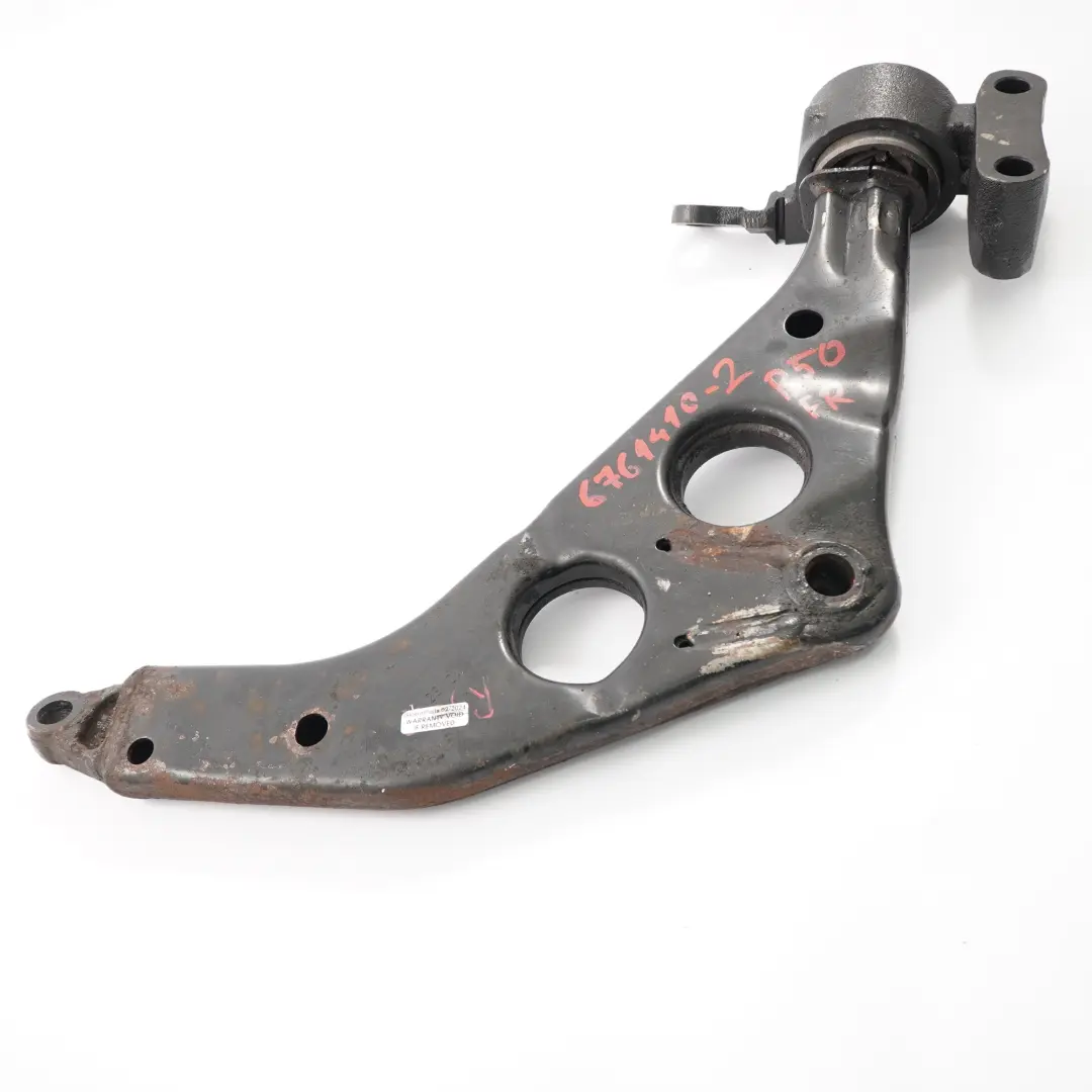 Bras contrôle suspension Wishbone inférieur droit pour Mini Cooper R50 R52 à propos du numéro de pièce 6761410 Mini Cooper R50 R52 Bras contrôle suspension Wishbone inférieur droit - SKU 6761410-2 - Numéro de pièce 6761410