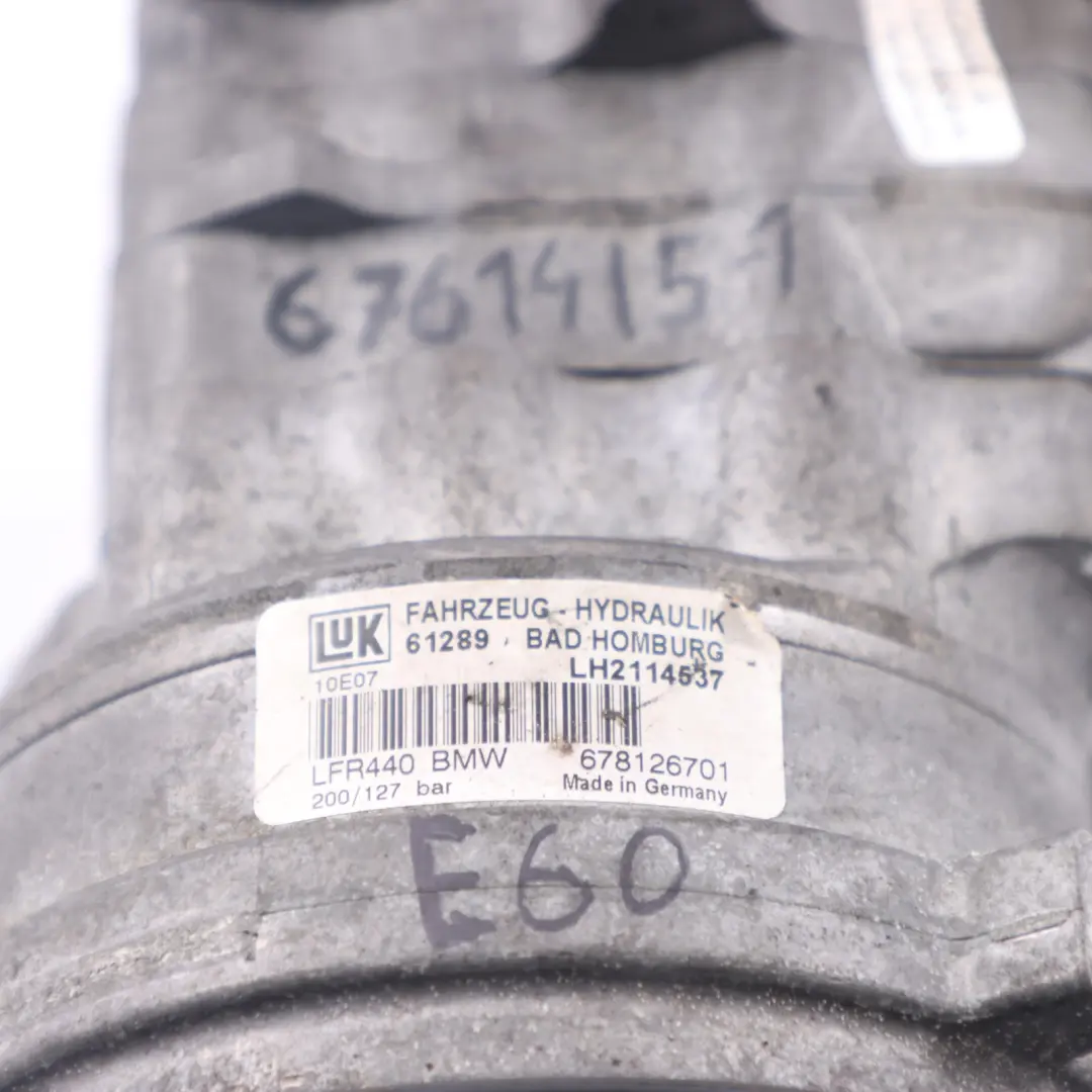 M57N M57N2 Power Steering Hydraulic Tandem Pump 6781267 to BMW E60 E61 E63 E64 LCI with Part number 6761415 BMW E60 E61 E63 E64 LCI M57N M57N2 Power Steering Hydraulic Tandem Pump 6781267 - SKU 6761415-1 - Part number 6761415