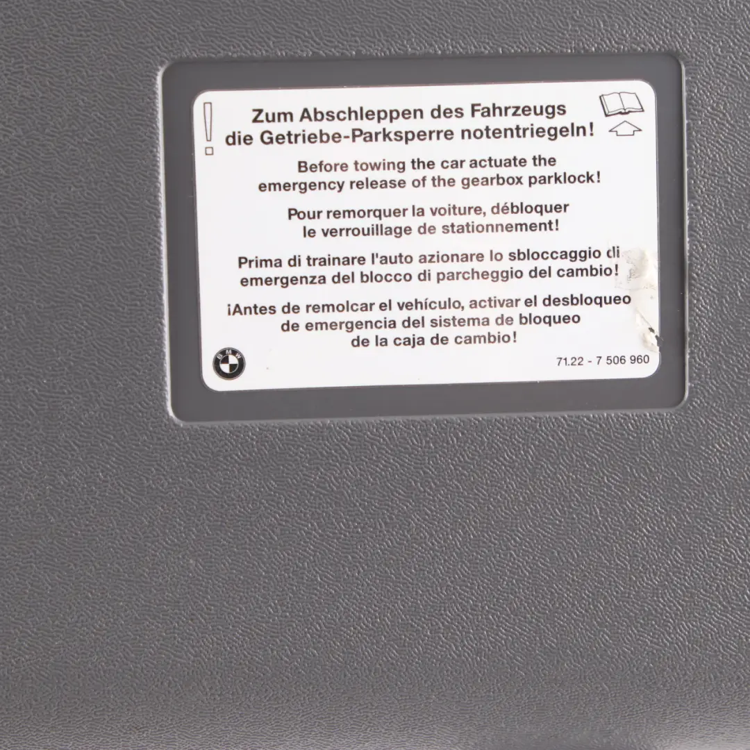 BMW E60 Tool Box Rear Boot Lid Tailgate Interior Toolbox Grey 6752543 - SKU 6761420-5 - Part number 71116761420